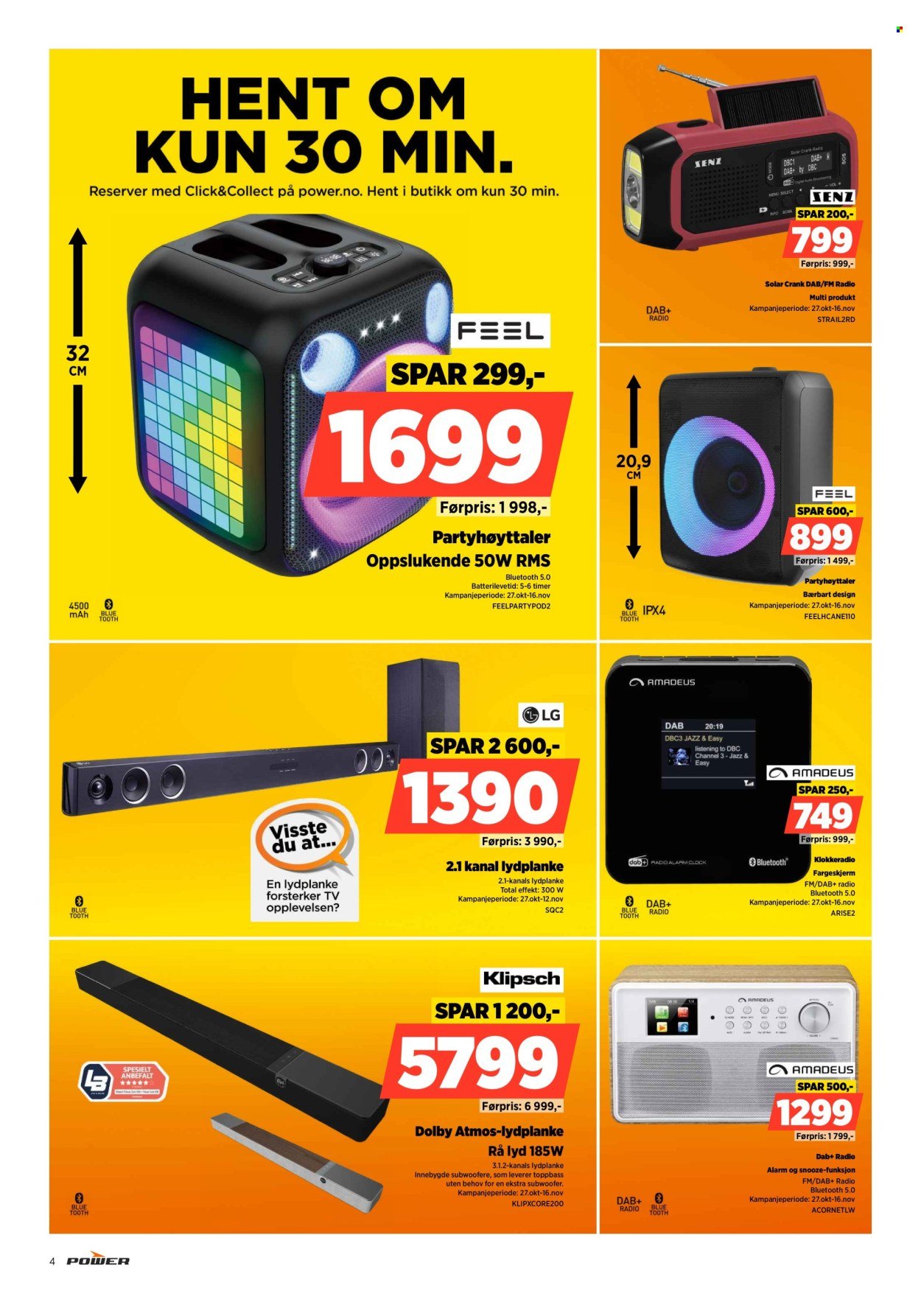POWER kundeavis - Fra mandag 3. november 2025 (2025-11-03 - 2025-11-09)