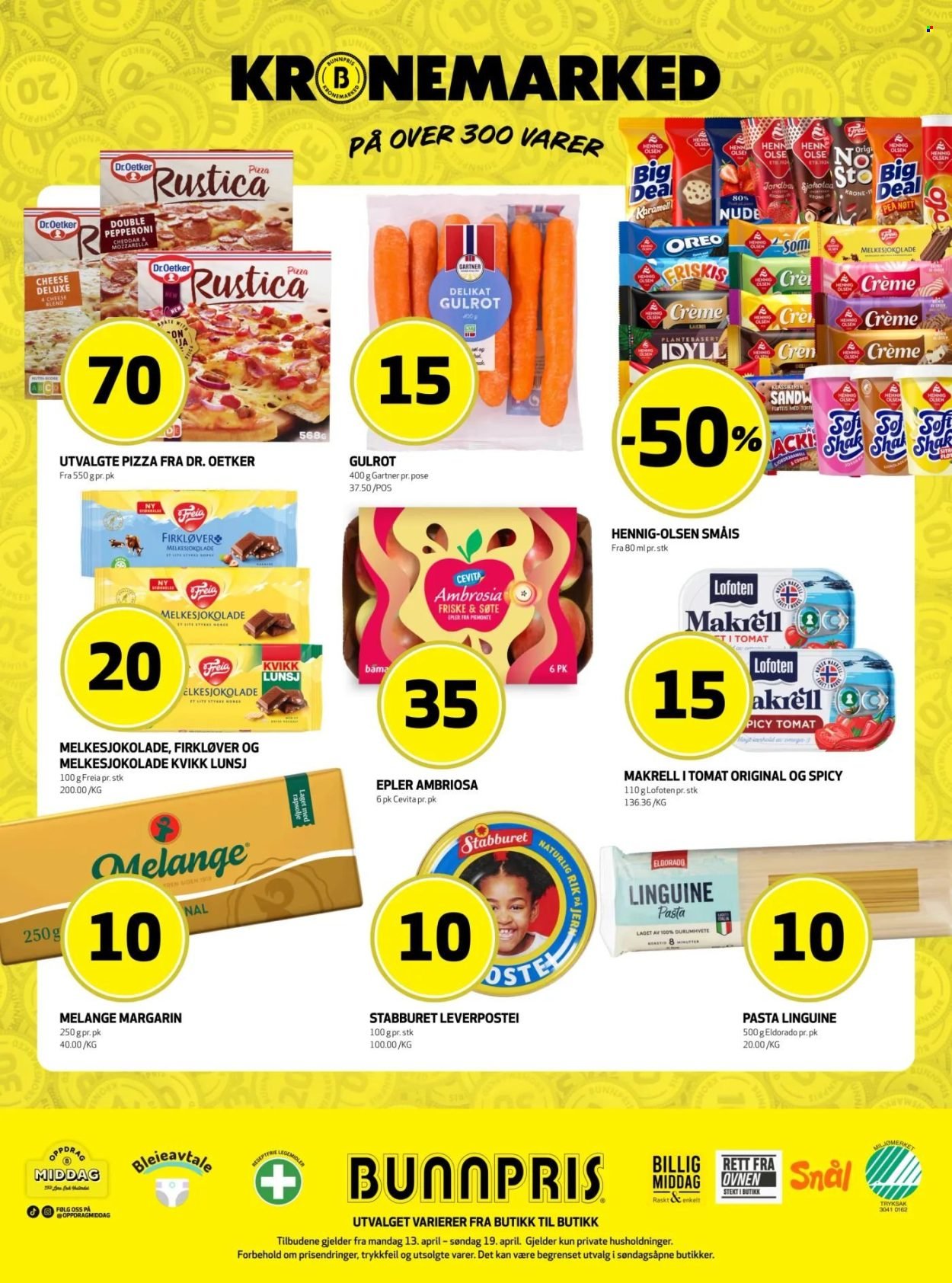 BUNNPRIS kundeavis - Uke 16 (2026-04-13 - 2026-04-19)