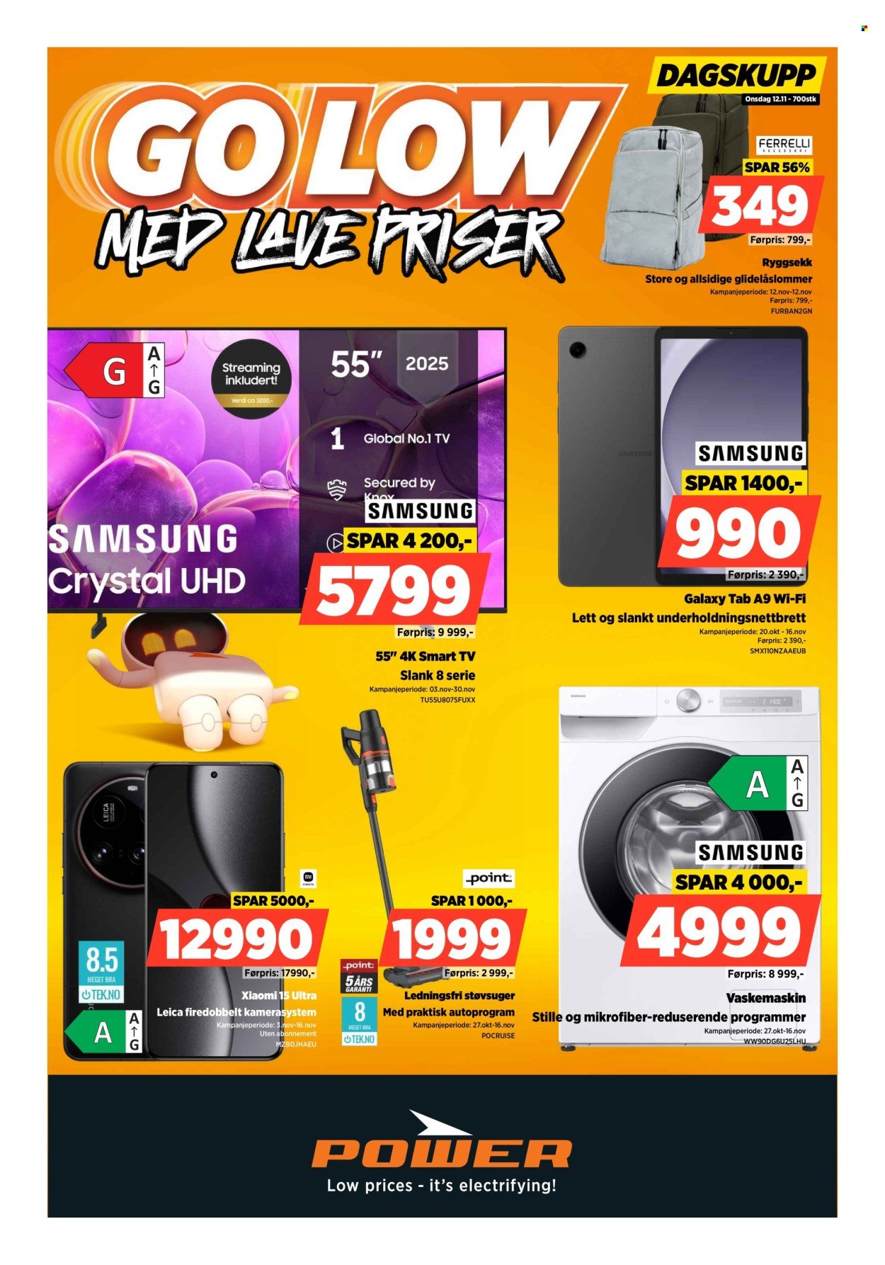 POWER kundeavis - Fra mandag 10. november 2025 (2025-11-10 - 2025-11-16)