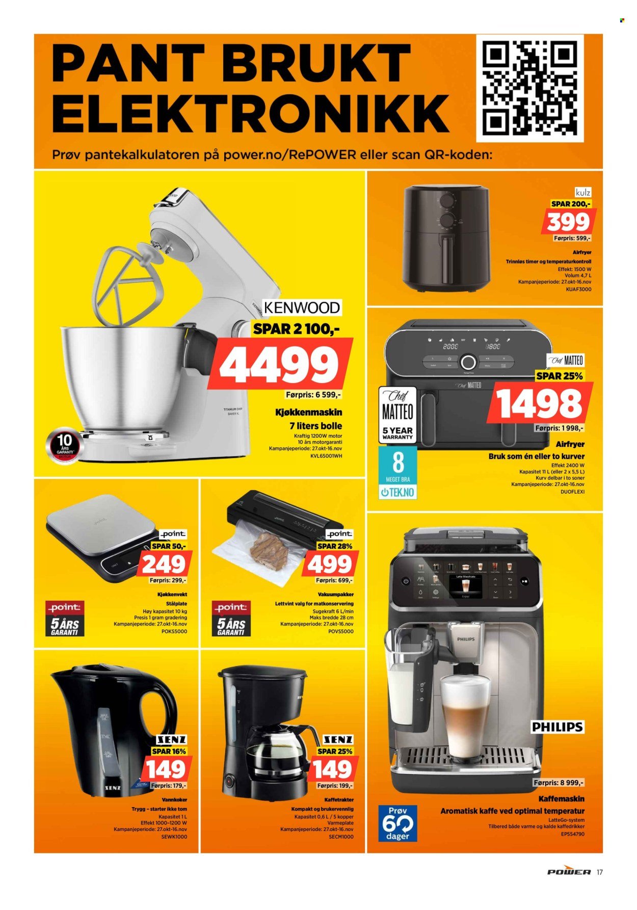 POWER kundeavis - Fra mandag 10. november 2025 (2025-11-10 - 2025-11-16)
