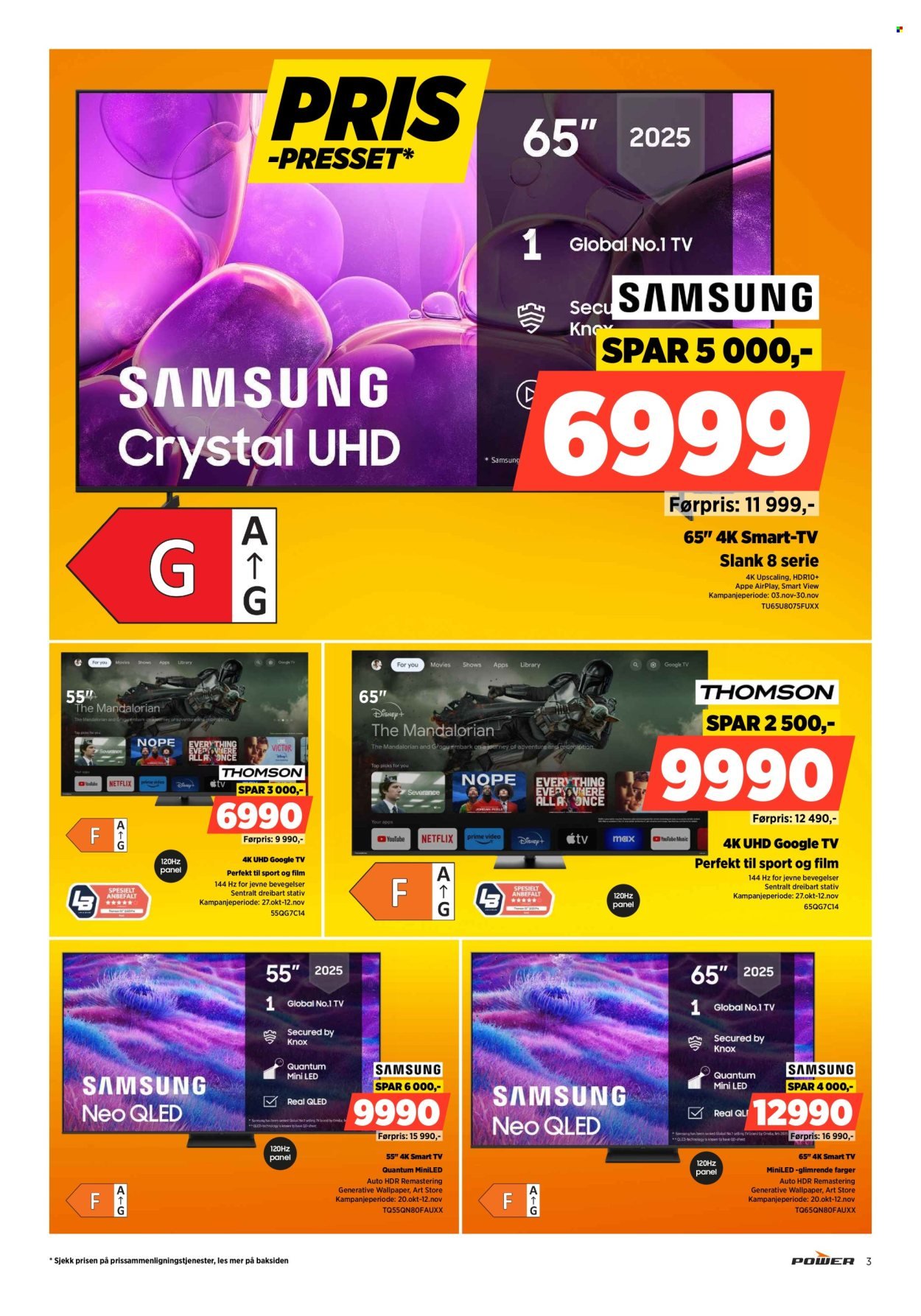 POWER kundeavis - Fra mandag 10. november 2025 (2025-11-10 - 2025-11-16)