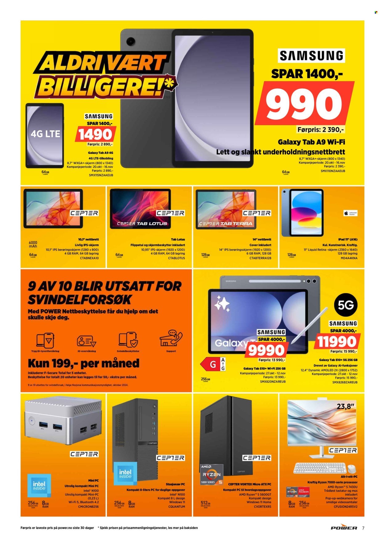 POWER kundeavis - Fra mandag 10. november 2025 (2025-11-10 - 2025-11-16)