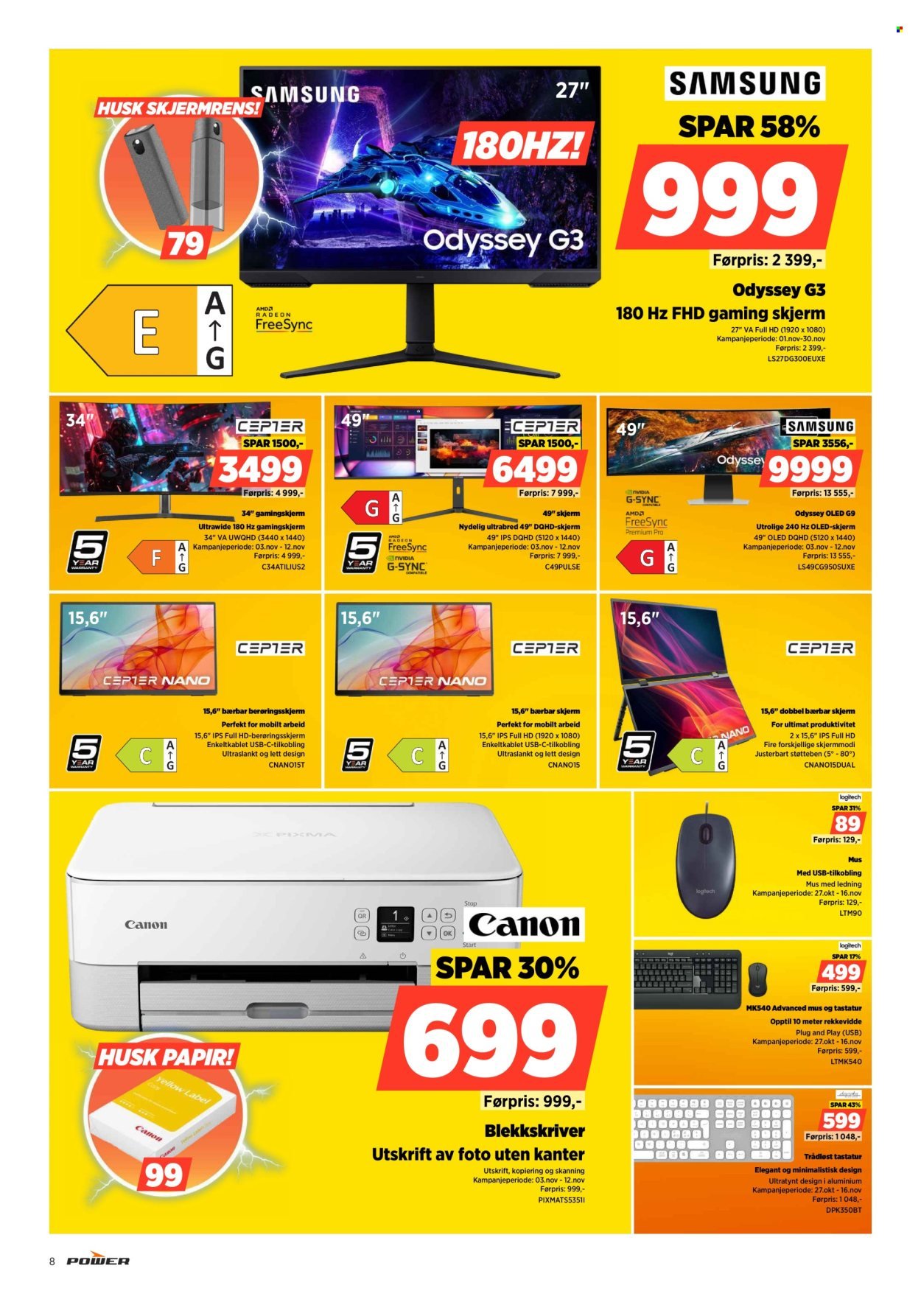 POWER kundeavis - Fra mandag 10. november 2025 (2025-11-10 - 2025-11-16)