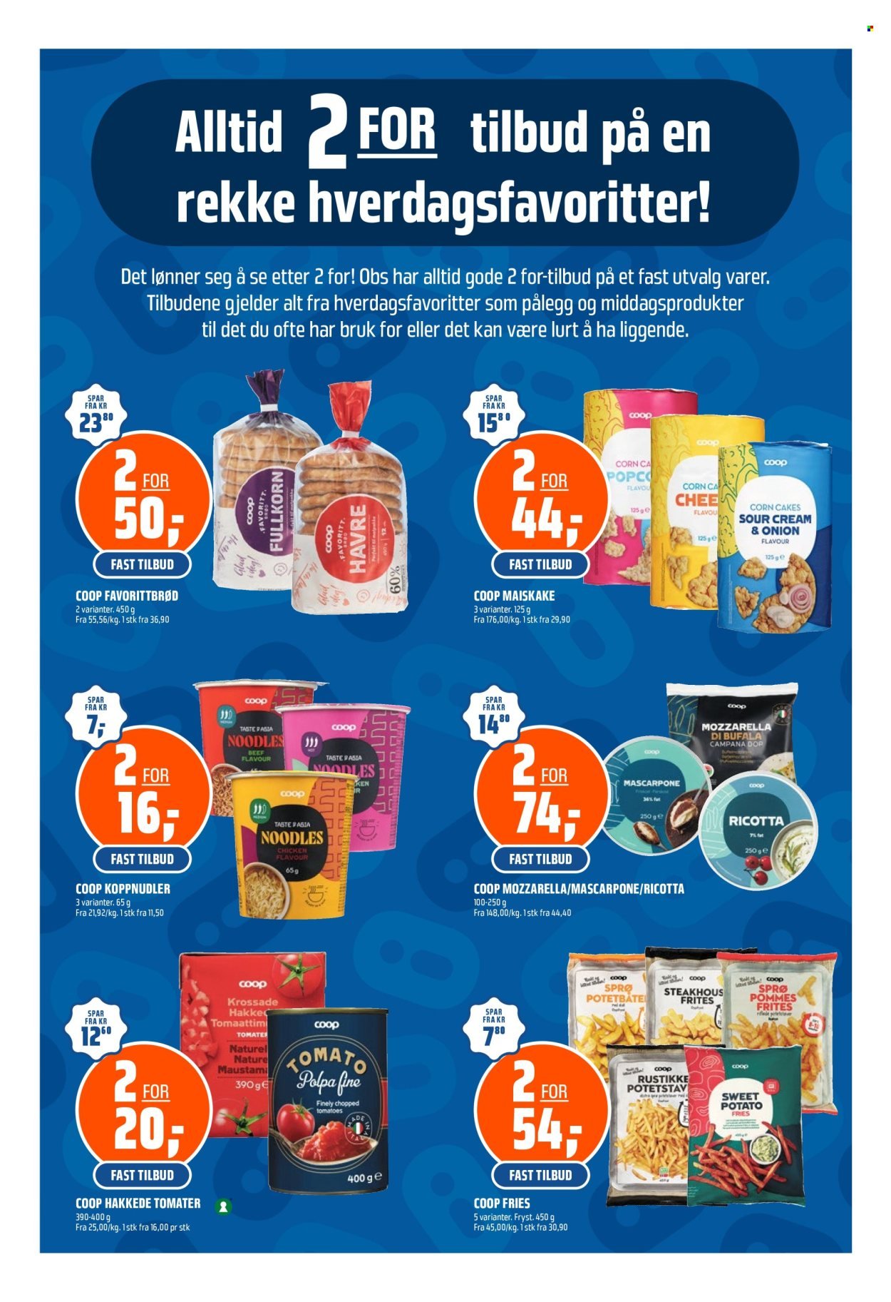COOP OBS kundeavis - Fra søndag 13. september 2026