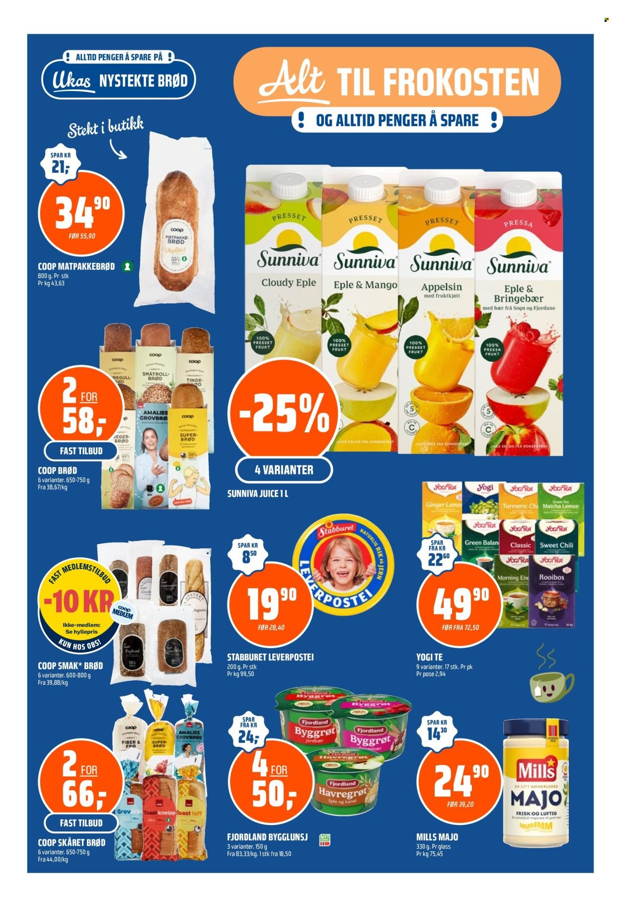 COOP OBS kundeavis - Fra søndag 13. september 2026