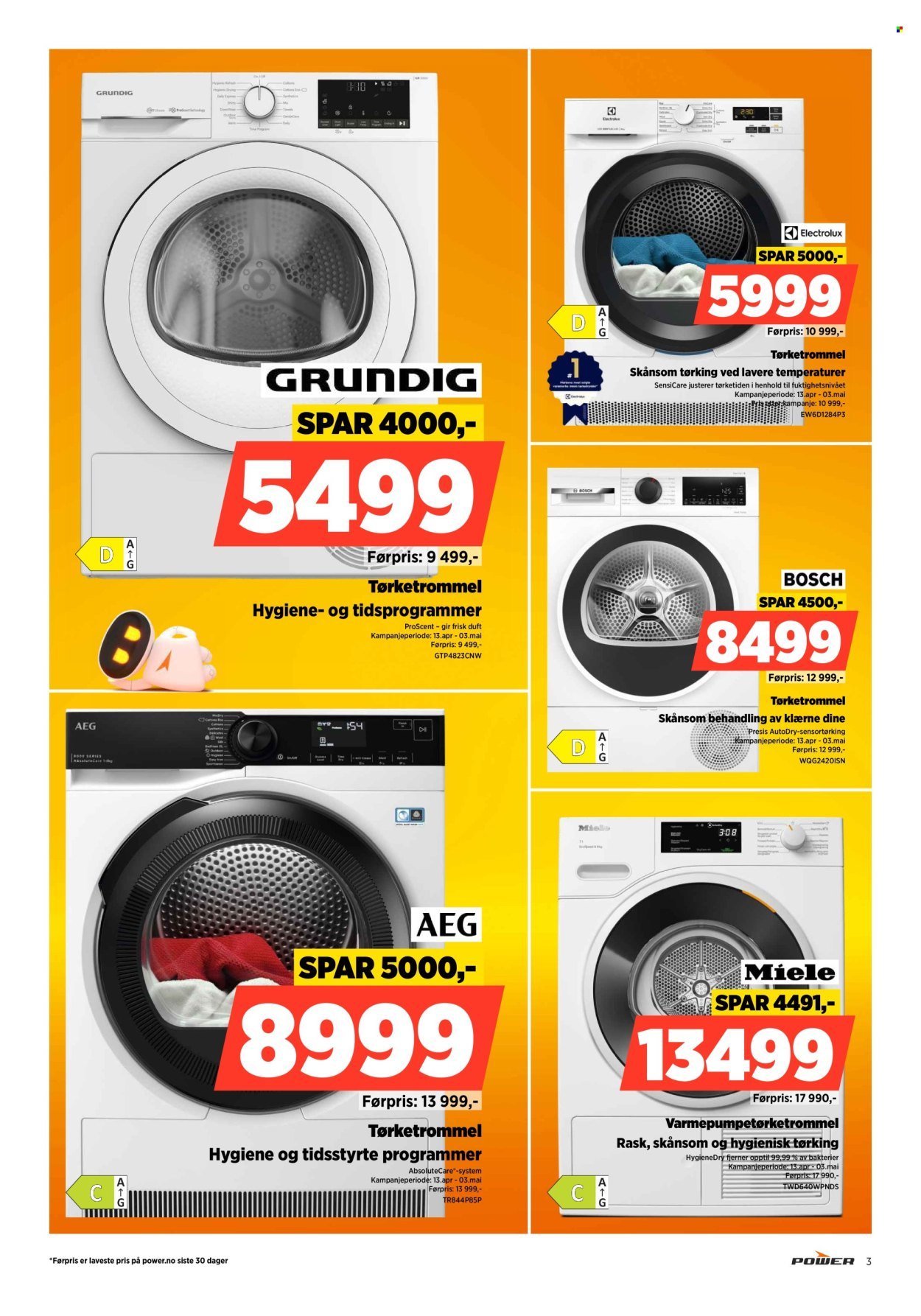 POWER kundeavis - Fra tirsdag 14. april 2026 (2026-04-14 - 2026-04-19)