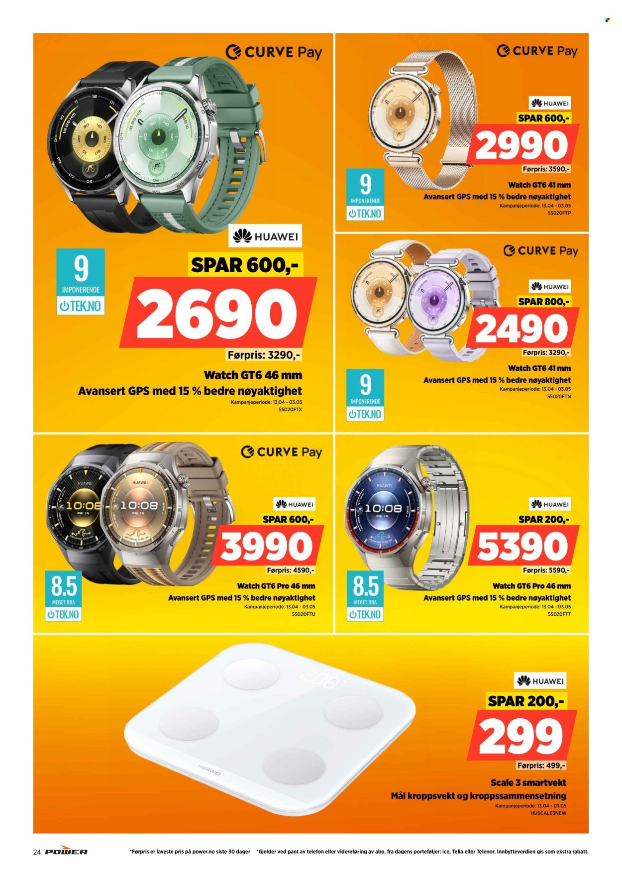 POWER kundeavis - Fra tirsdag 14. april 2026 (2026-04-14 - 2026-04-19)