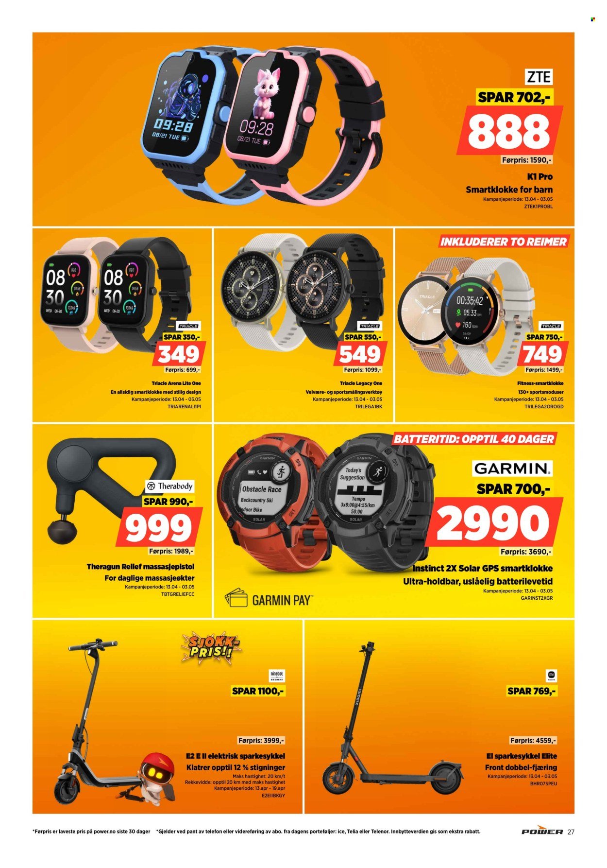 POWER kundeavis - Fra tirsdag 14. april 2026 (2026-04-14 - 2026-04-19)