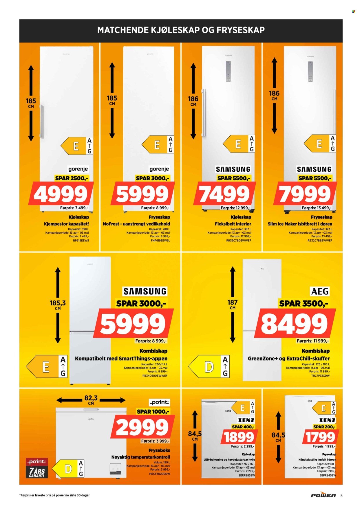 POWER kundeavis - Fra tirsdag 14. april 2026 (2026-04-14 - 2026-04-19)