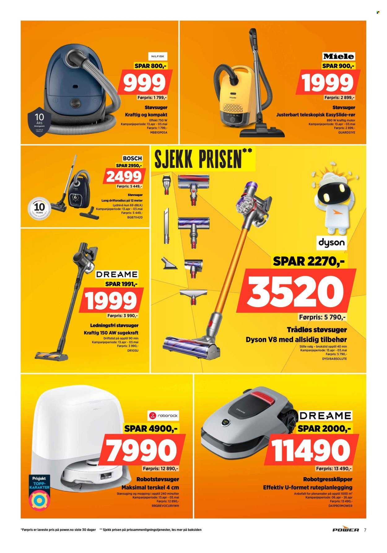 POWER kundeavis - Fra tirsdag 14. april 2026 (2026-04-14 - 2026-04-19)