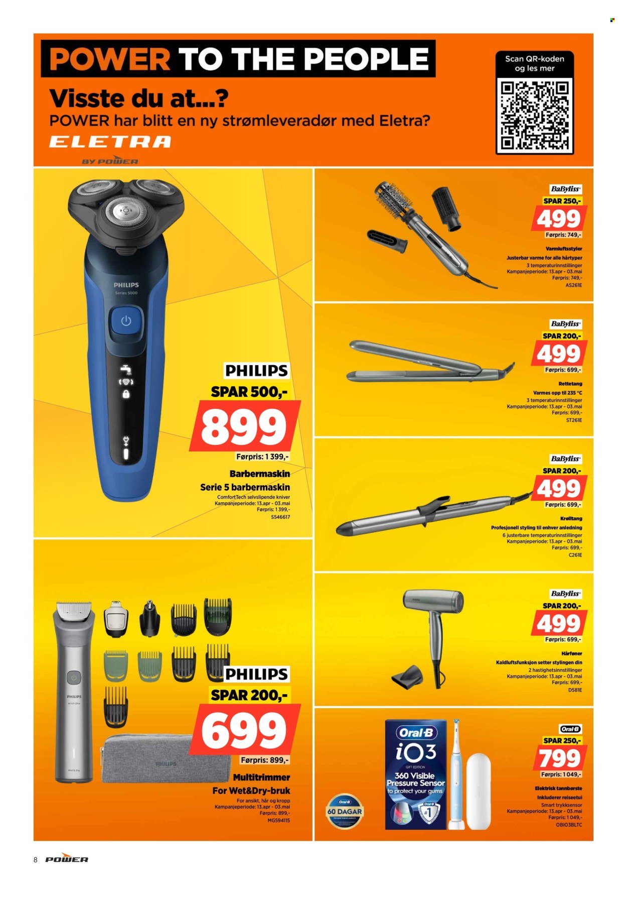 POWER kundeavis - Fra tirsdag 14. april 2026 (2026-04-14 - 2026-04-19)