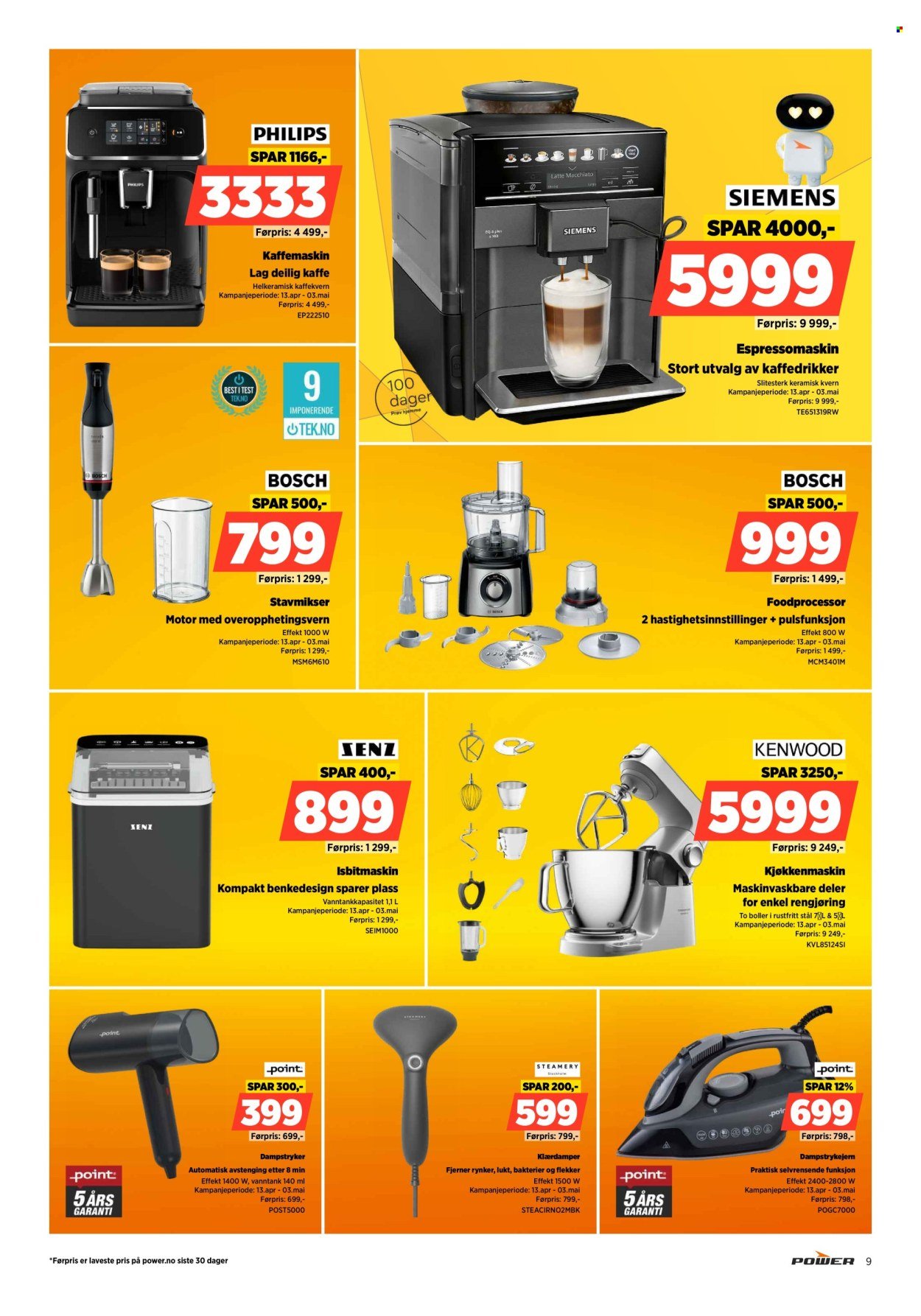 POWER kundeavis - Fra tirsdag 14. april 2026 (2026-04-14 - 2026-04-19)