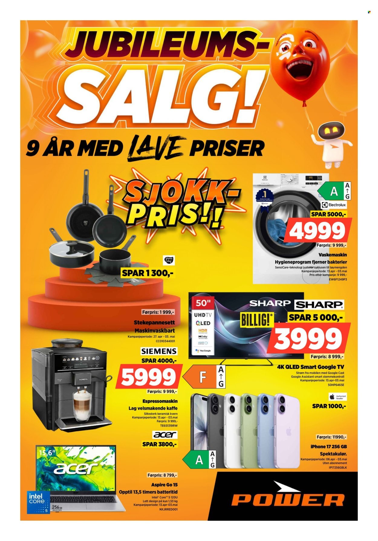 POWER kundeavis - Fra mandag 20. april 2026 (2026-04-20 - 2026-04-26)