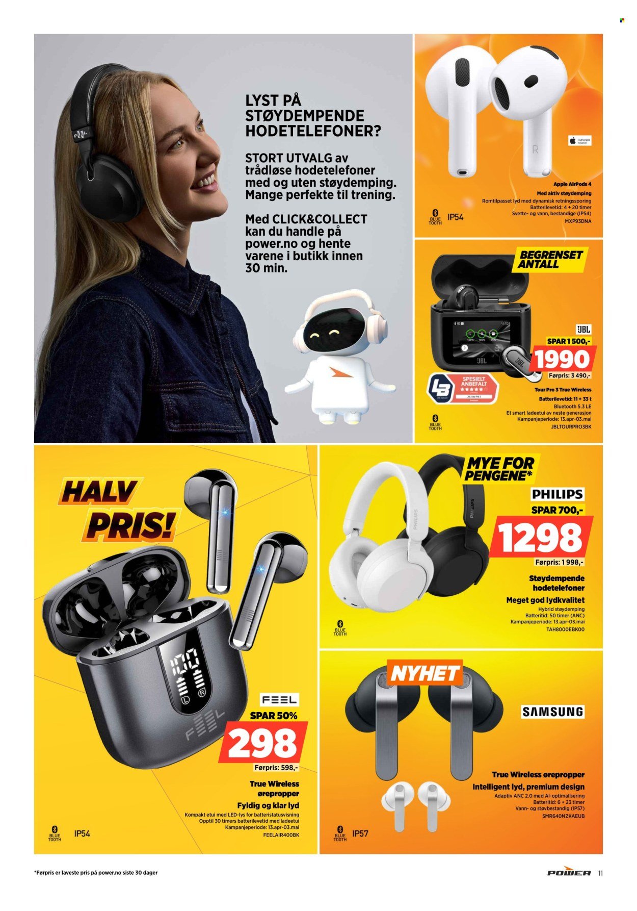POWER kundeavis - Fra mandag 20. april 2026 (2026-04-20 - 2026-04-26)