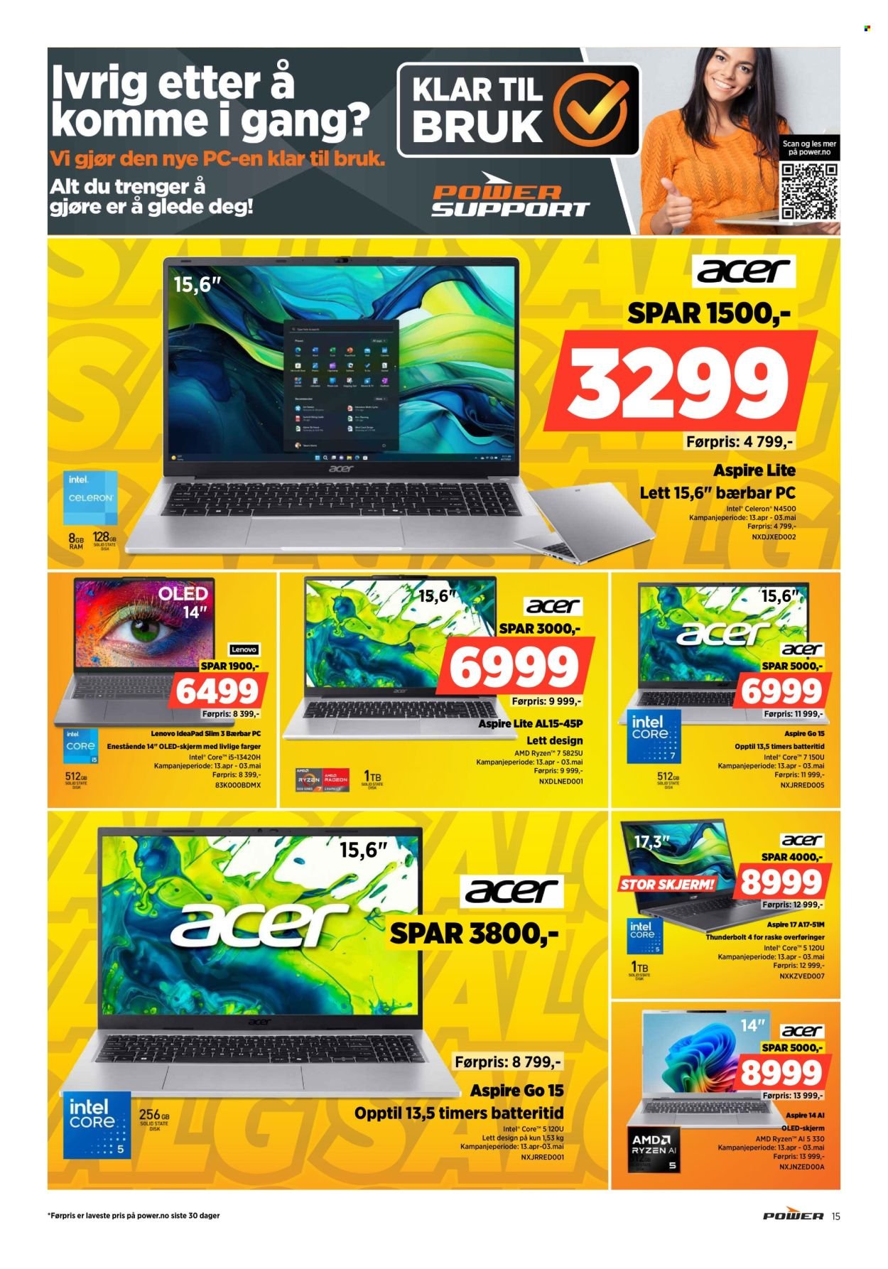 POWER kundeavis - Fra mandag 20. april 2026 (2026-04-20 - 2026-04-26)