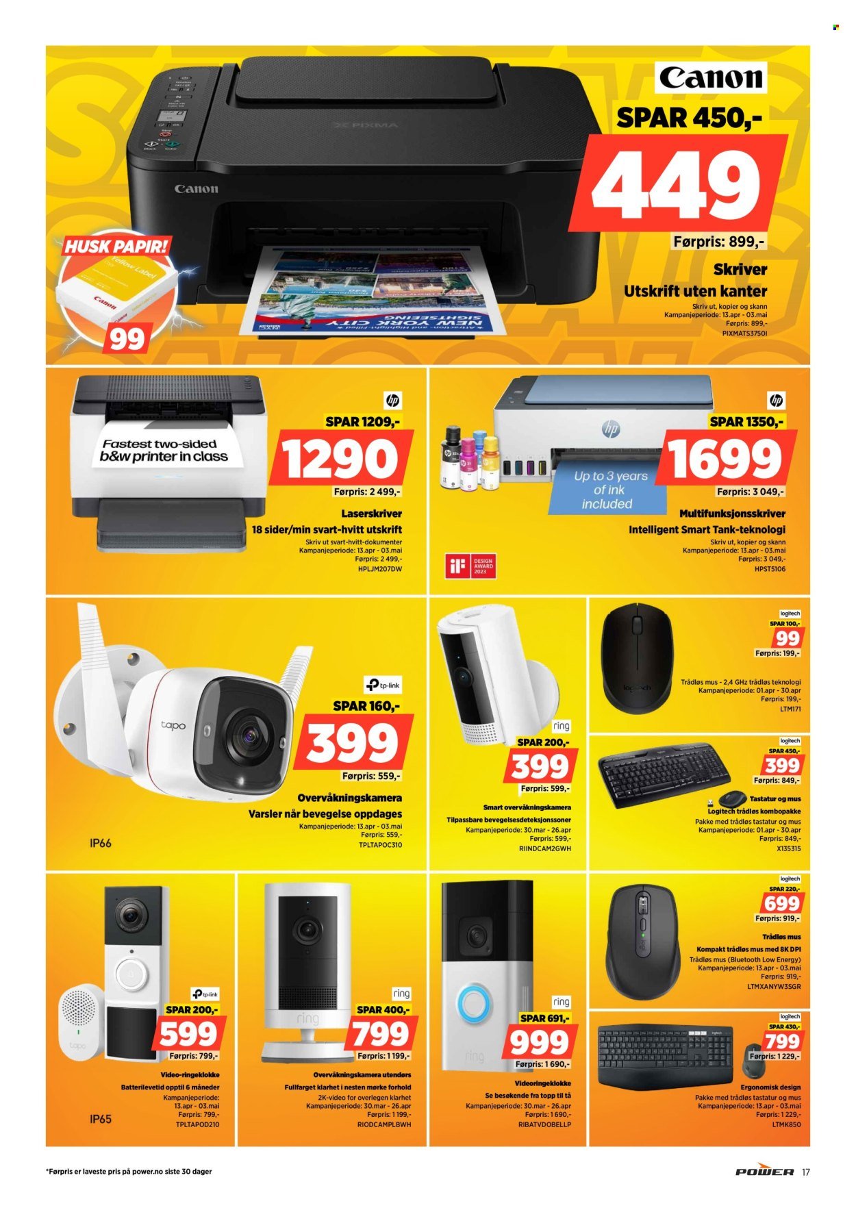 POWER kundeavis - Fra mandag 20. april 2026 (2026-04-20 - 2026-04-26)