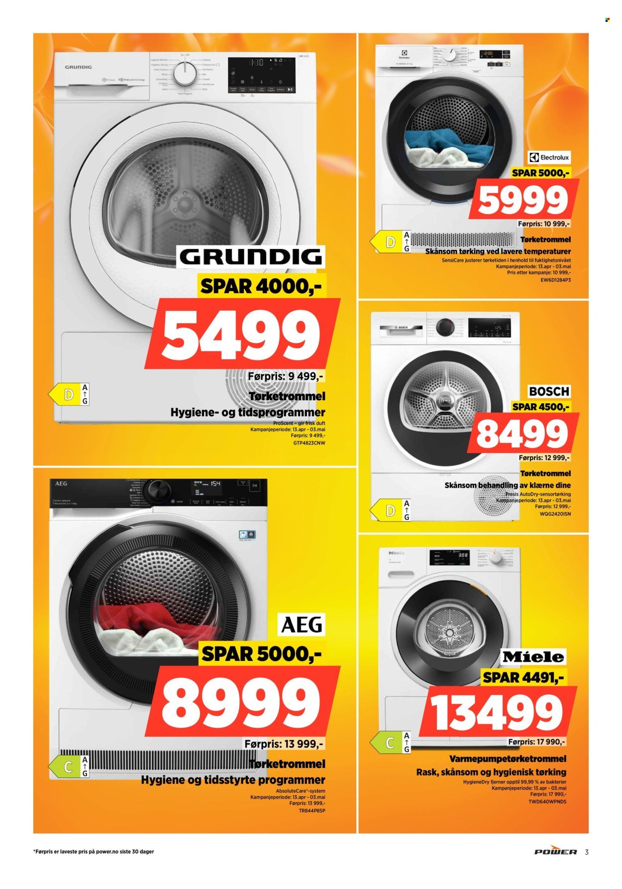 POWER kundeavis - Fra mandag 20. april 2026 (2026-04-20 - 2026-04-26)
