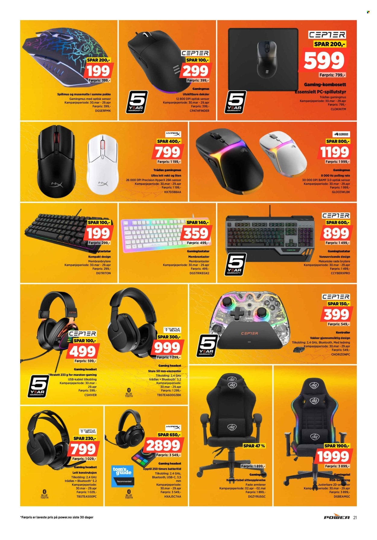 POWER kundeavis - Fra mandag 20. april 2026 (2026-04-20 - 2026-04-26)