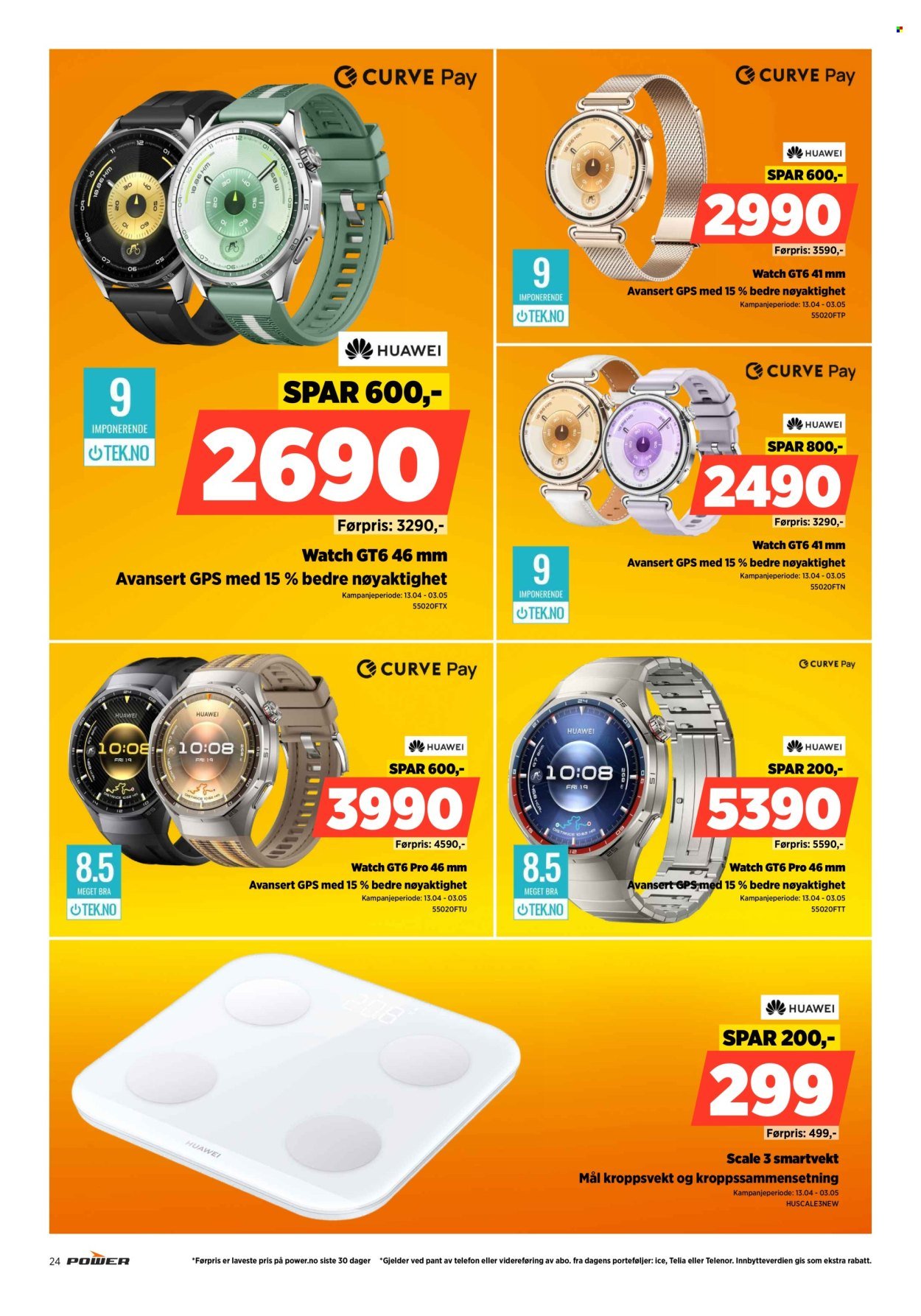 POWER kundeavis - Fra mandag 20. april 2026 (2026-04-20 - 2026-04-26)
