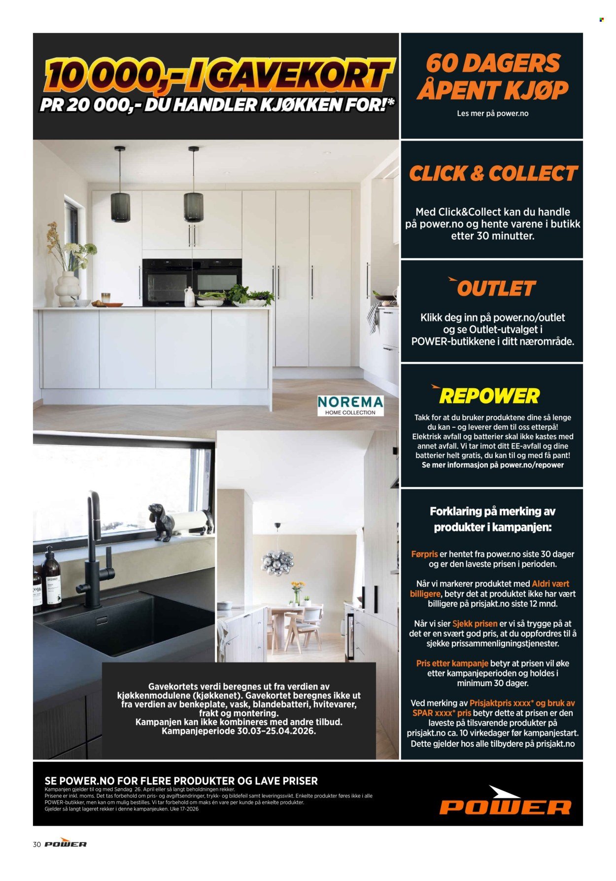 POWER kundeavis - Fra mandag 20. april 2026 (2026-04-20 - 2026-04-26)