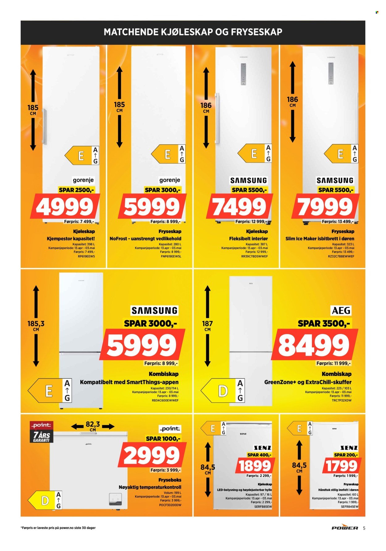 POWER kundeavis - Fra mandag 20. april 2026 (2026-04-20 - 2026-04-26)