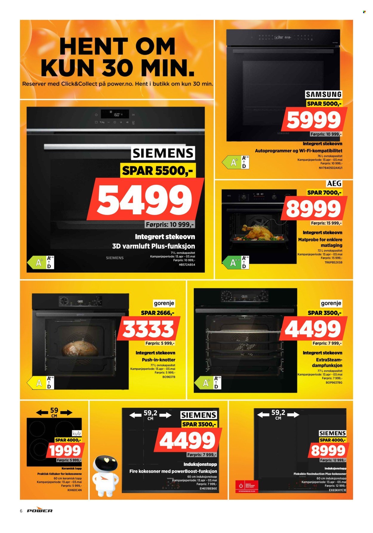 POWER kundeavis - Fra mandag 20. april 2026 (2026-04-20 - 2026-04-26)