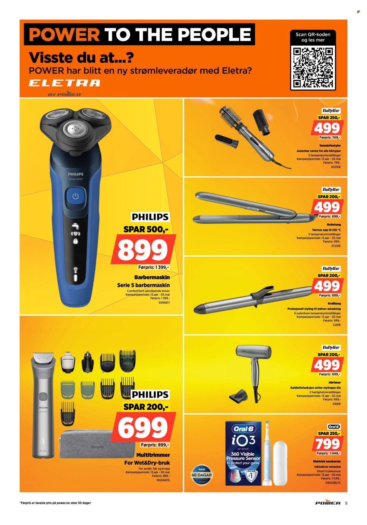 POWER kundeavis - Fra mandag 20. april 2026 (2026-04-20 - 2026-04-26)