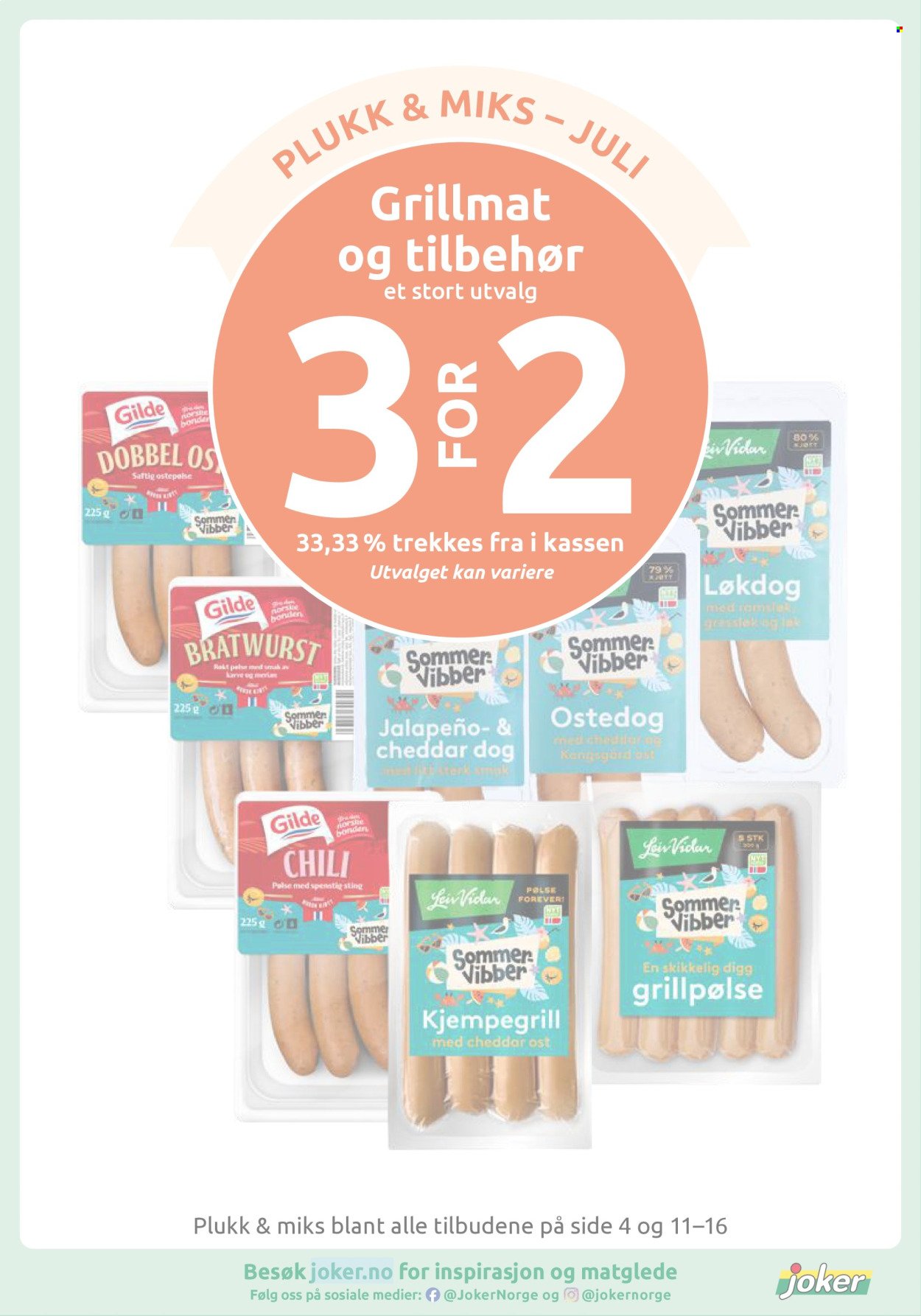 JOKER kundeavis - Fra mandag 27. juli 2026