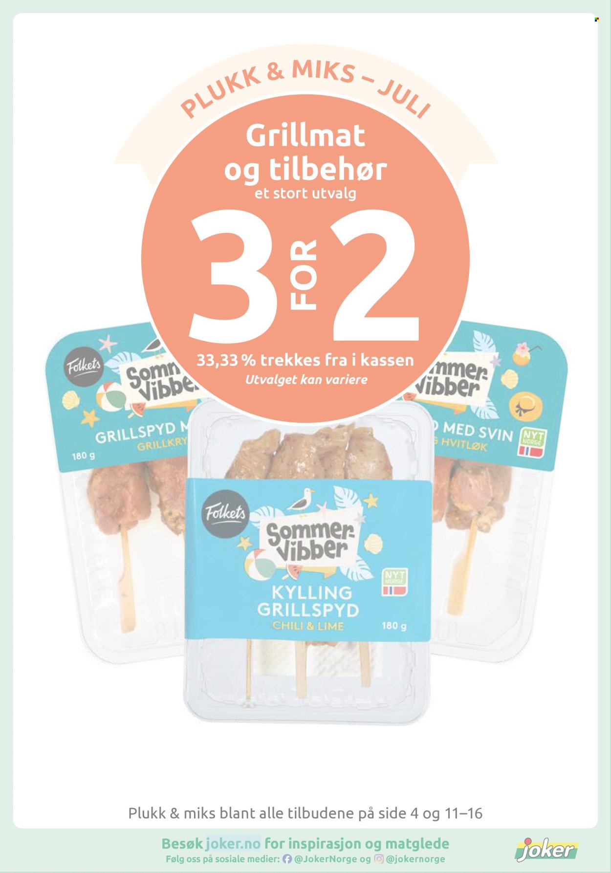 JOKER kundeavis - Fra mandag 27. juli 2026