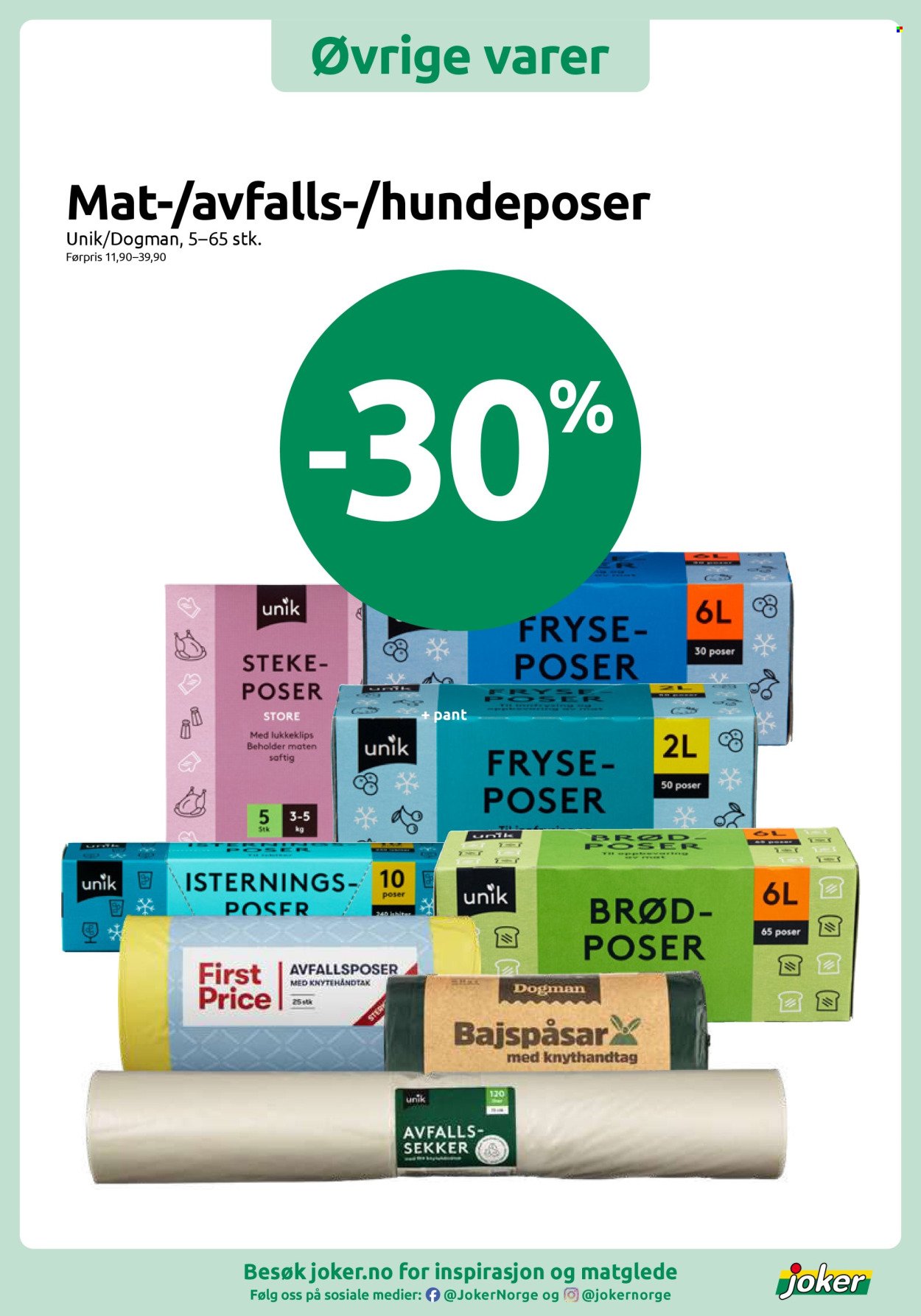 JOKER kundeavis - Fra mandag 27. juli 2026
