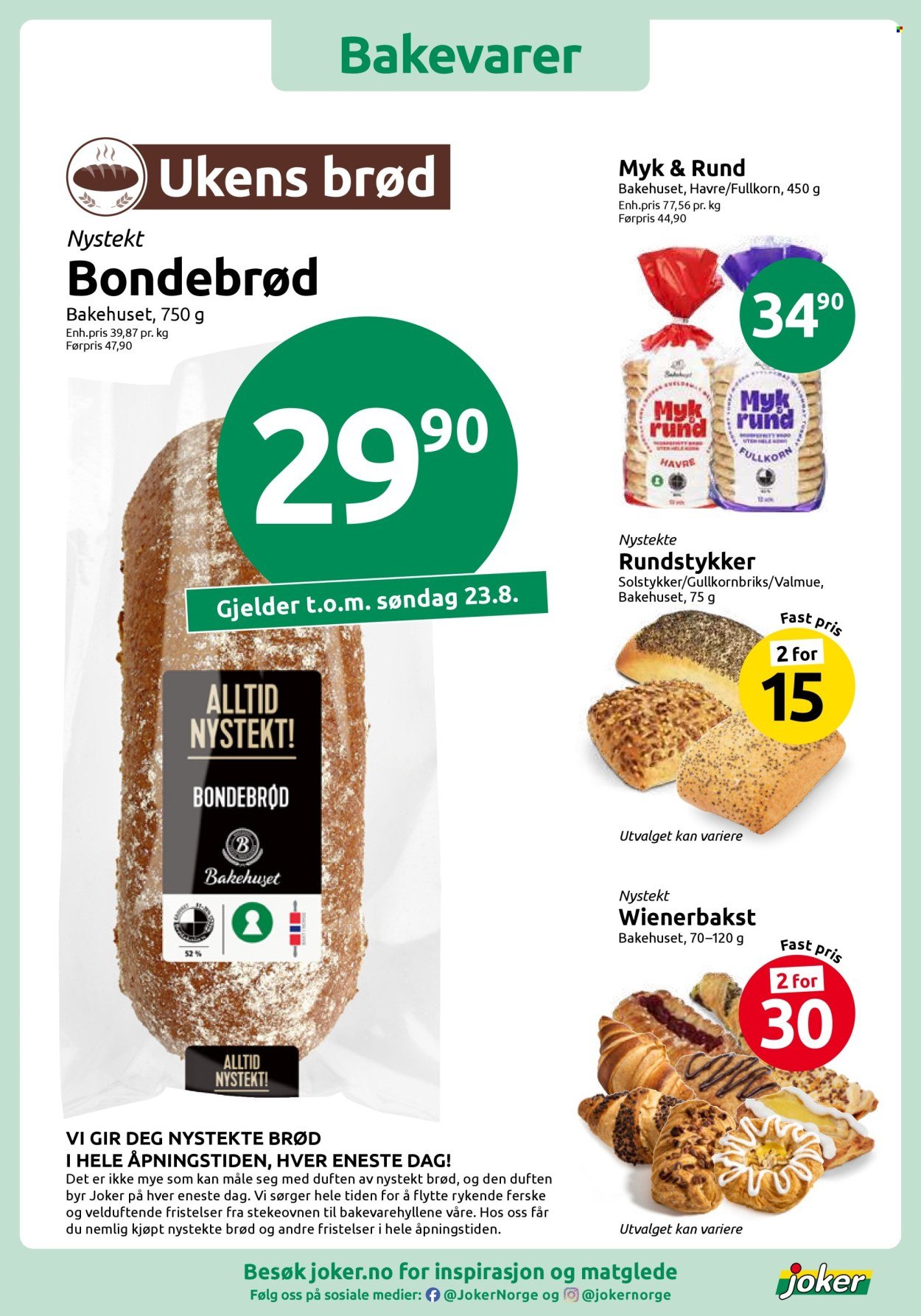 JOKER kundeavis - Fra søndag 16. august 2026