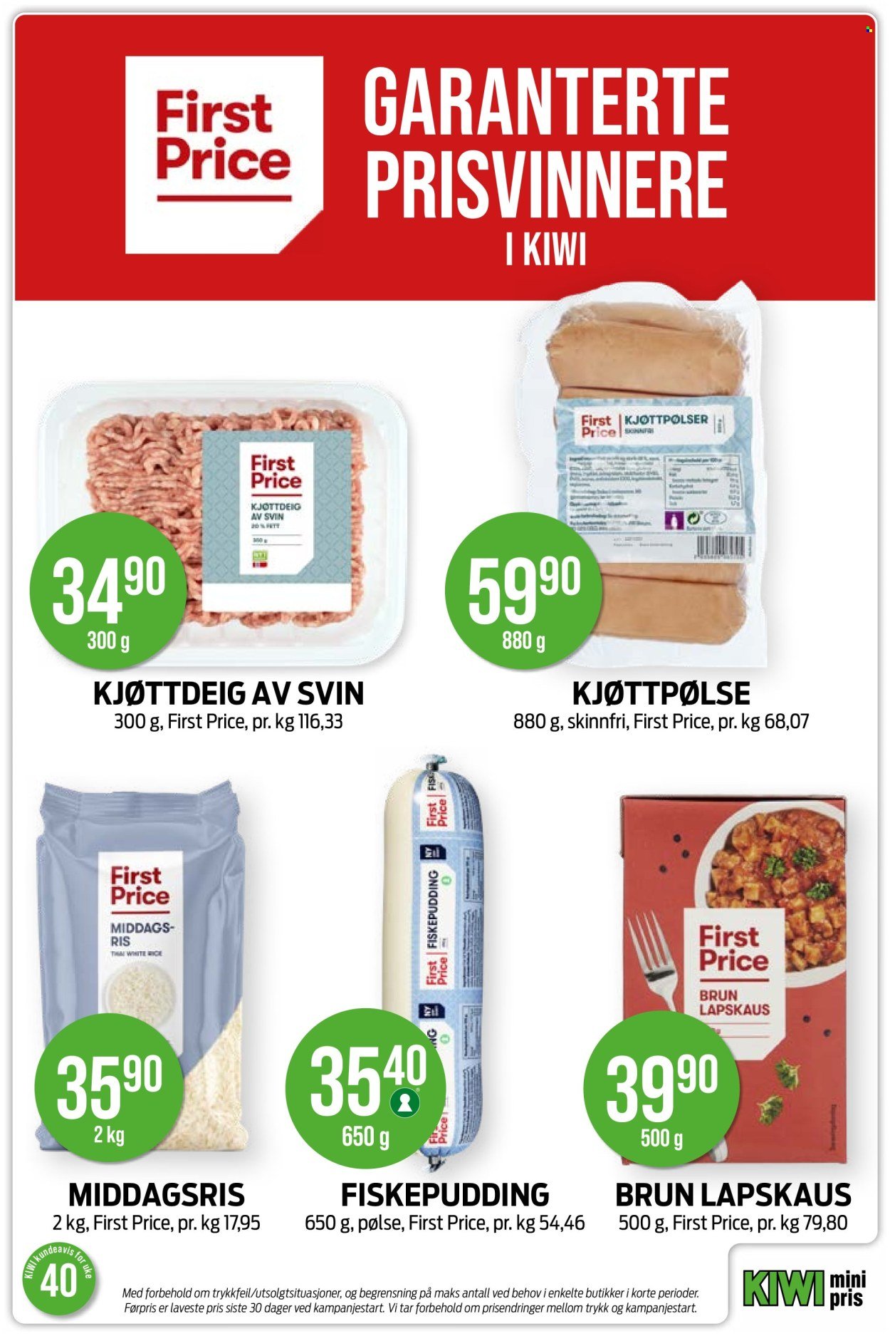 KIWI kundeavis - Fra mandag 28. september 2026