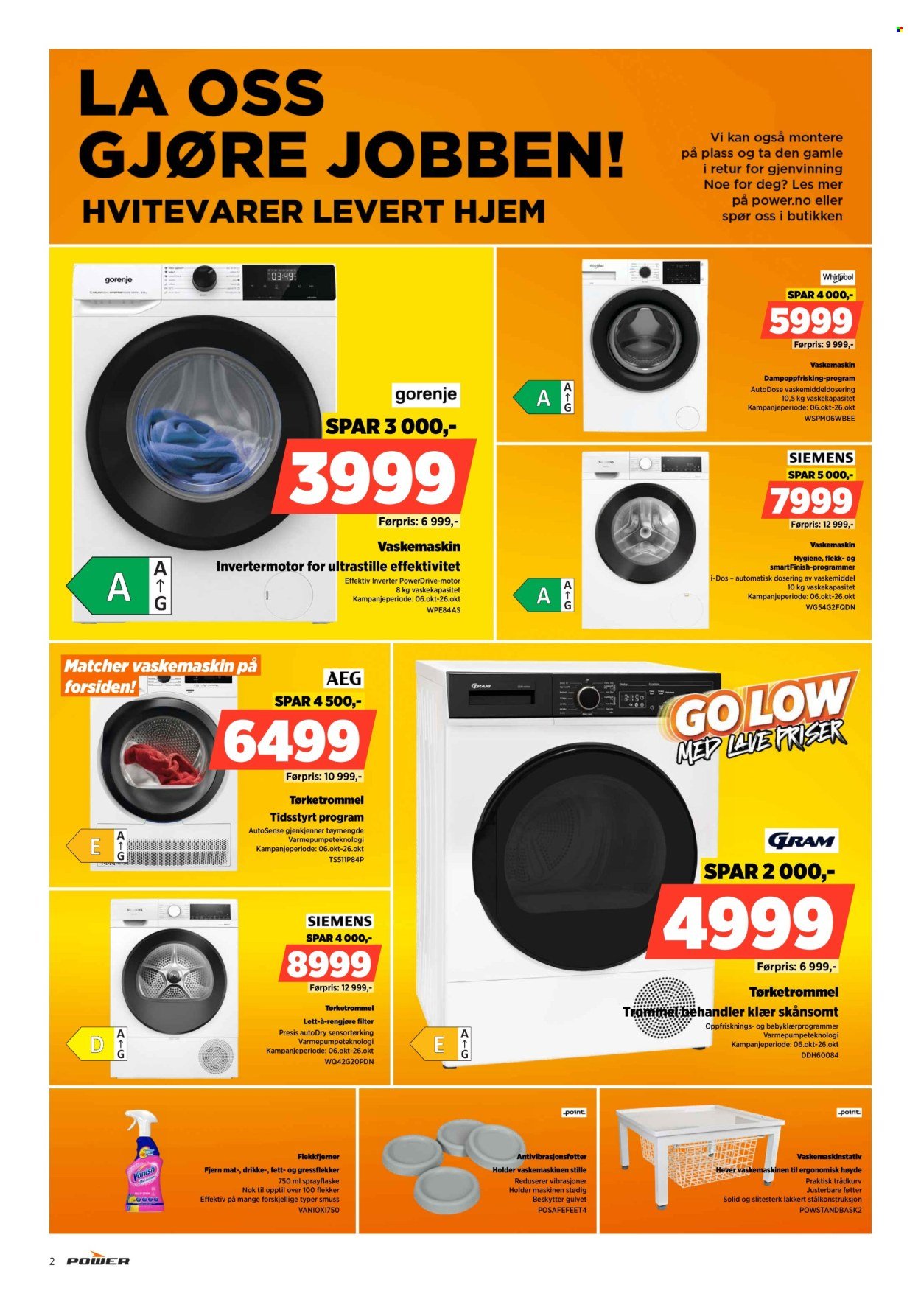 POWER kundeavis - Fra mandag 20. oktober 2025 (2025-10-20 - 2025-10-26)
