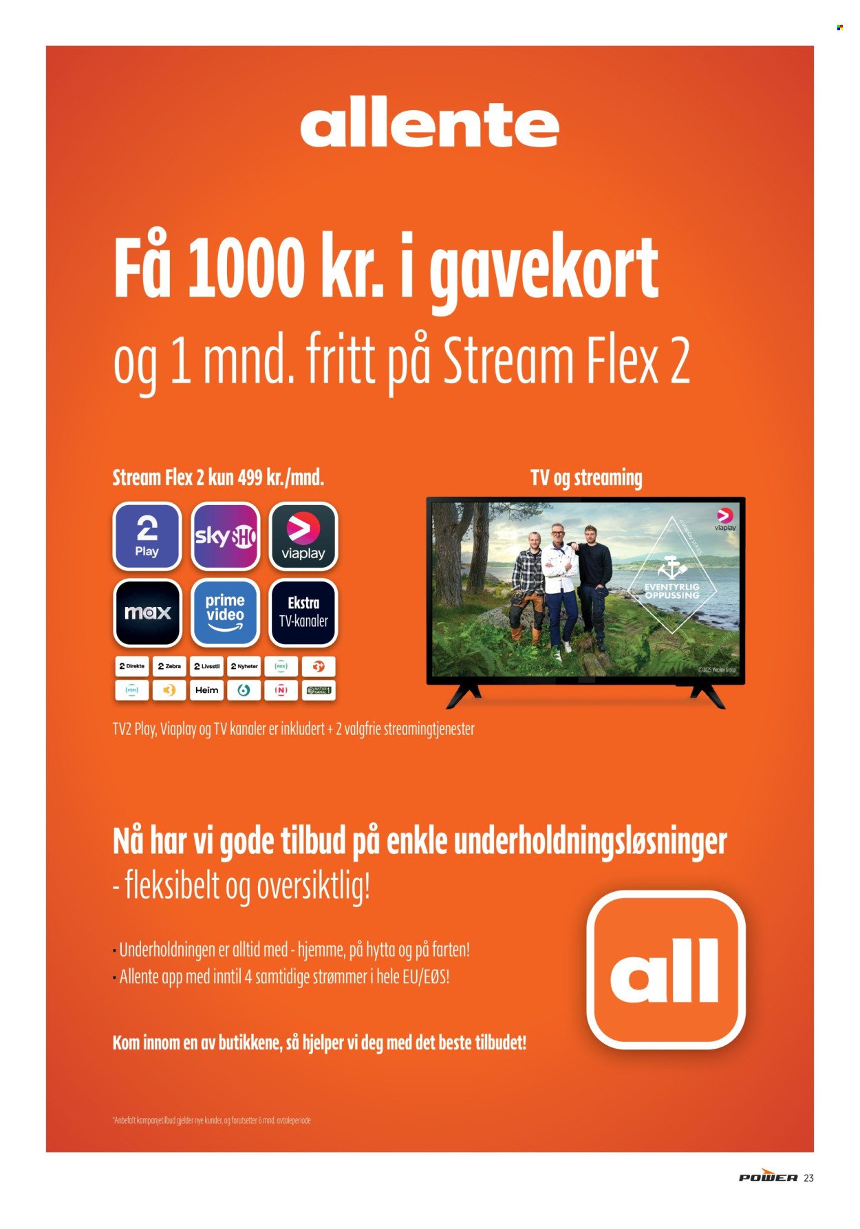 POWER kundeavis - Fra mandag 20. oktober 2025 (2025-10-20 - 2025-10-26)