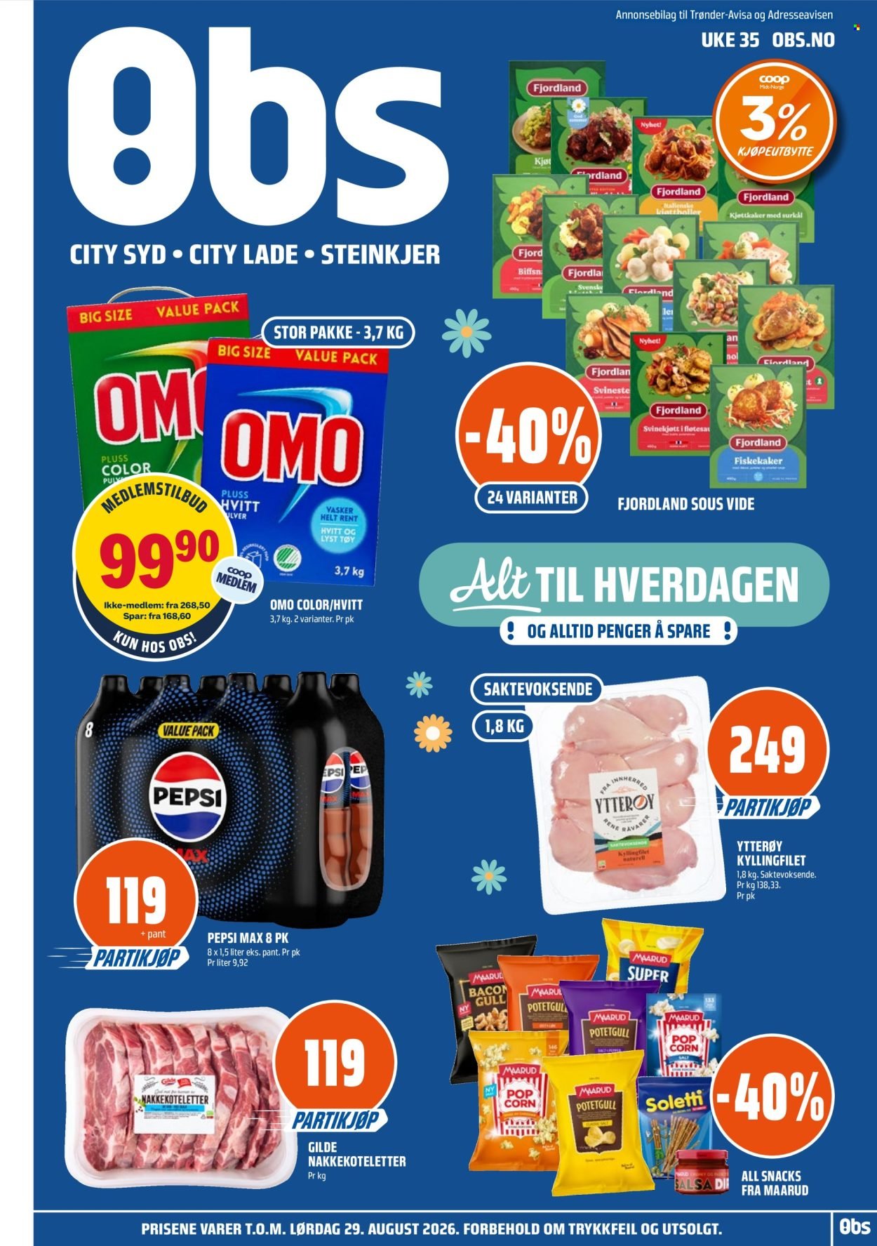 COOP OBS kundeavis - Fra søndag 23. august 2026