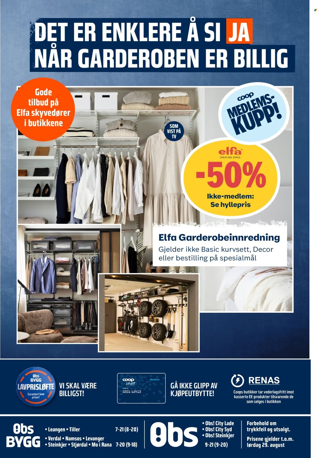 COOP OBS kundeavis - Fra søndag 23. august 2026