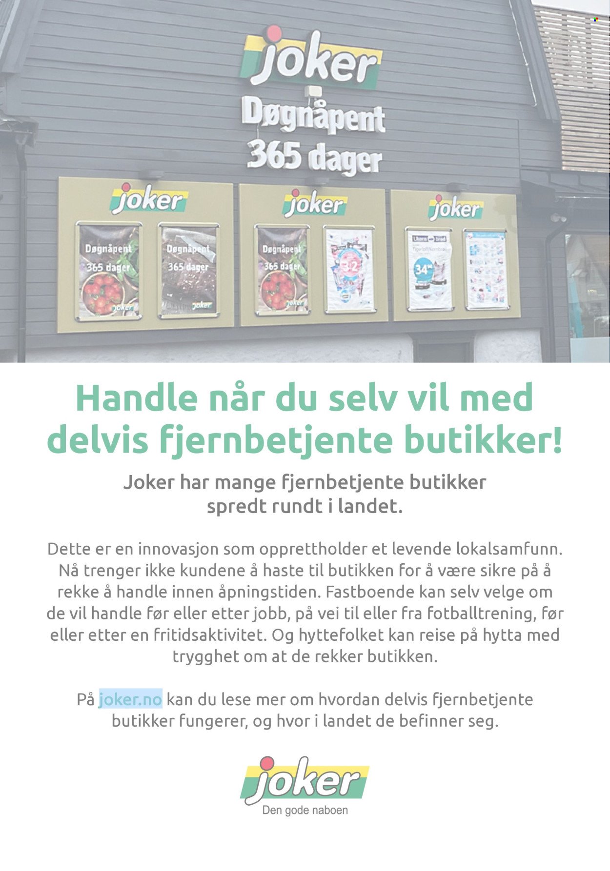 JOKER kundeavis - Fra mandag 24. august 2026