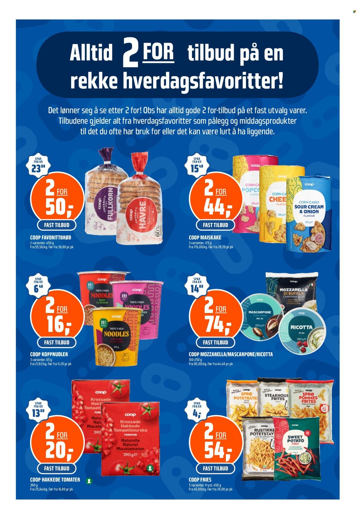 COOP OBS kundeavis - Fra søndag 14. juni 2026