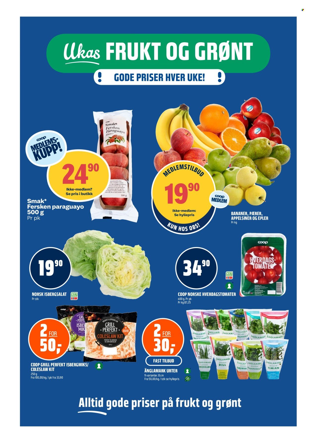 COOP OBS kundeavis - Fra søndag 14. juni 2026