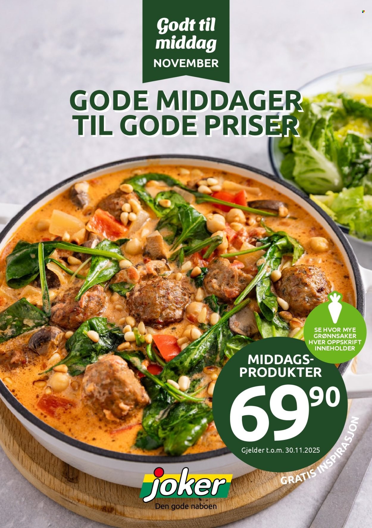JOKER kundeavis - Godt til middag november (2025-11-01 - 2025-11-30)