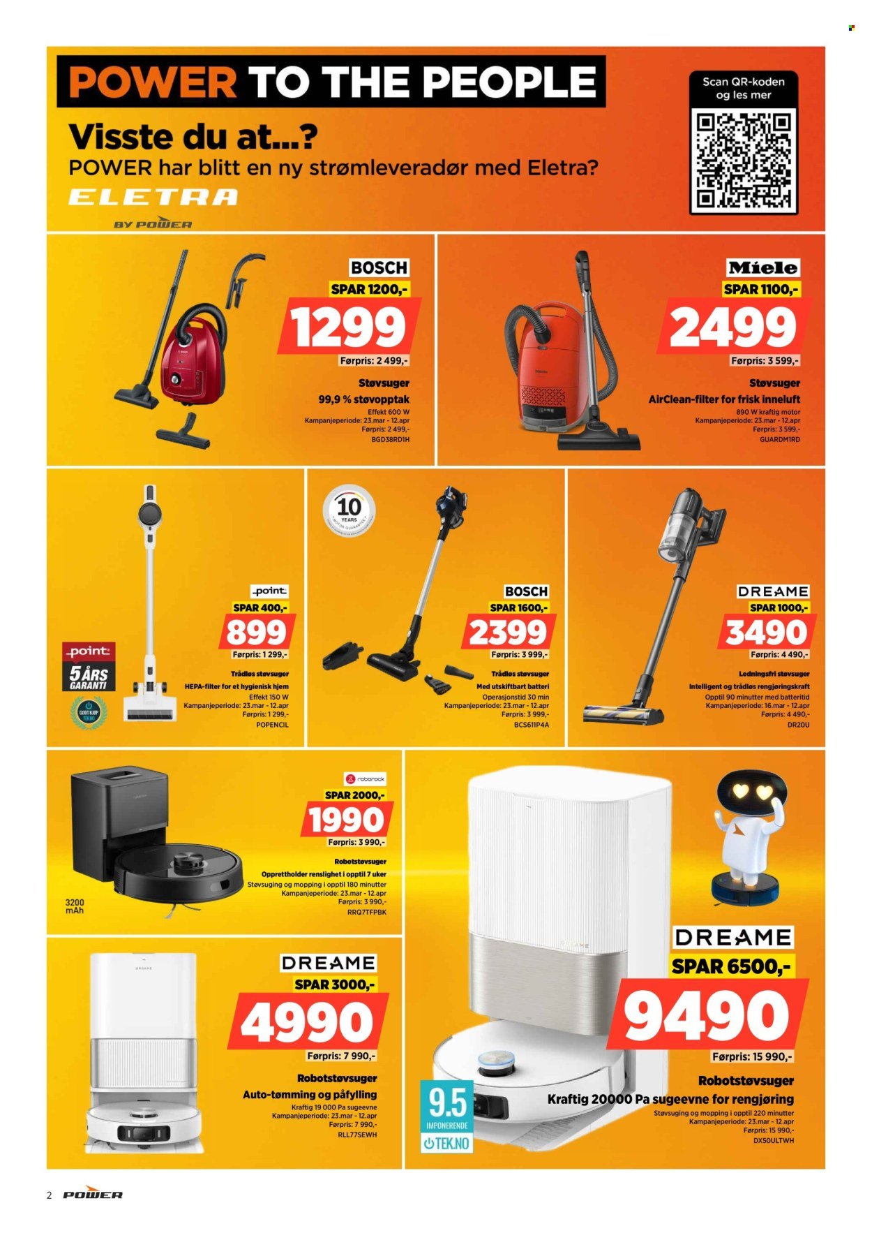POWER kundeavis - Fra mandag 6. april 2026 (2026-04-06 - 2026-04-12)
