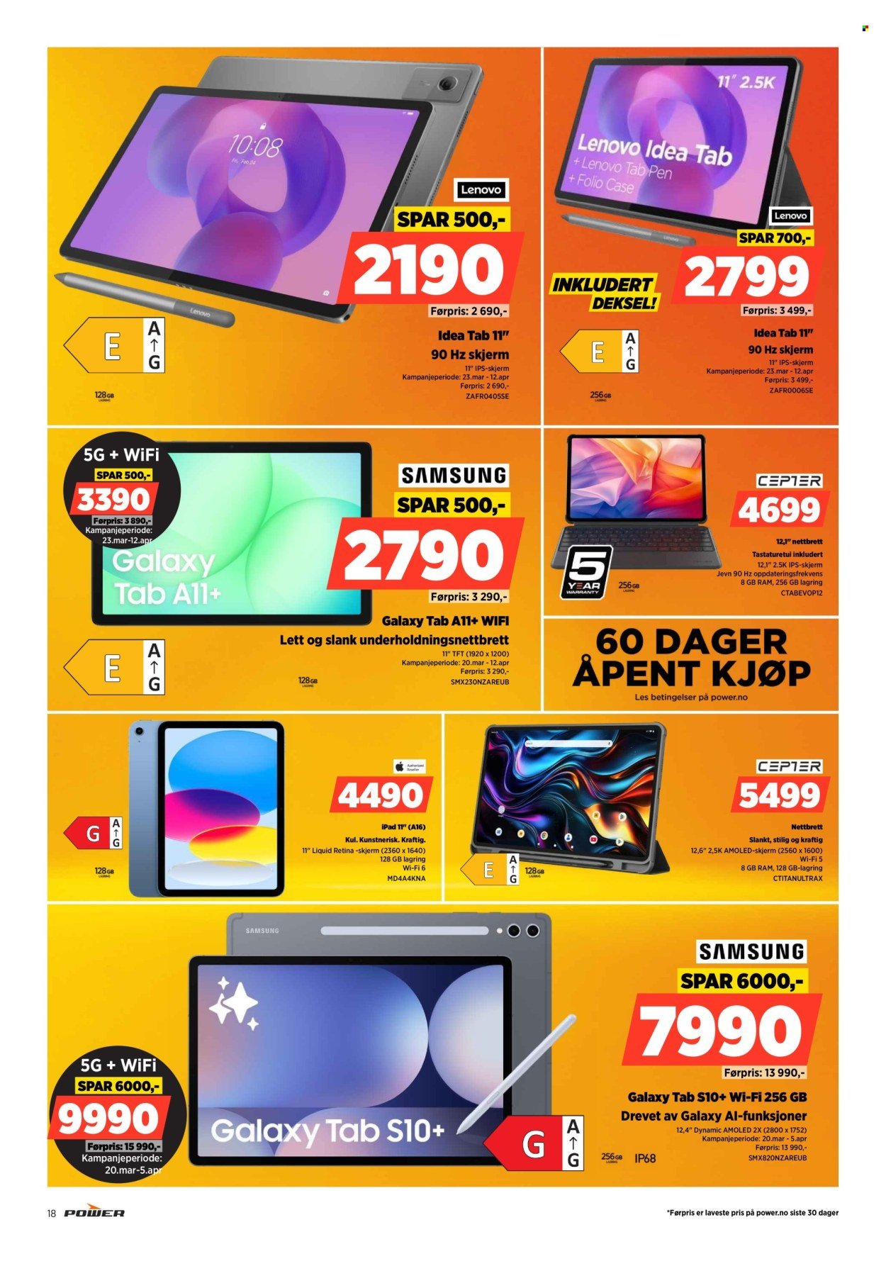 POWER kundeavis - Fra mandag 6. april 2026 (2026-04-06 - 2026-04-12)