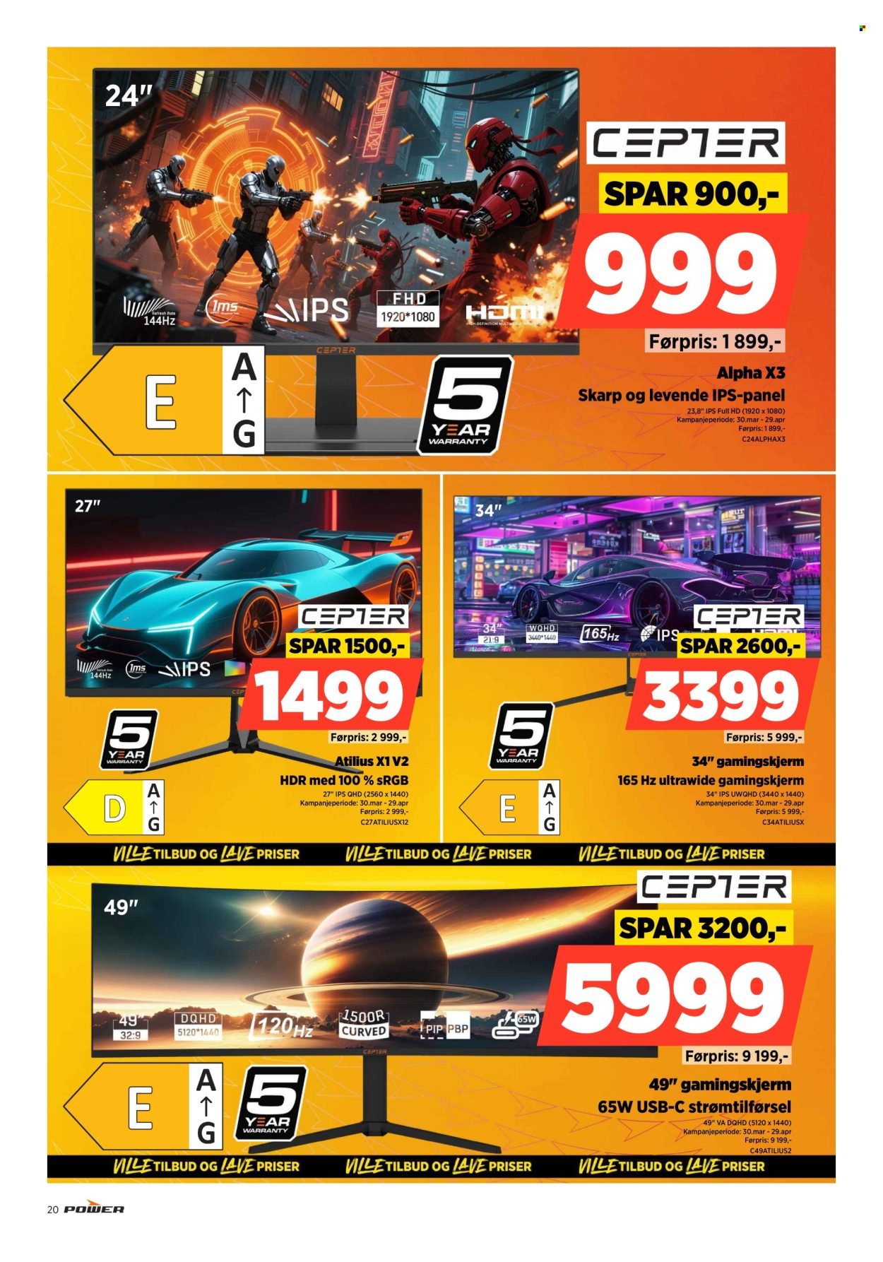 POWER kundeavis - Fra mandag 6. april 2026 (2026-04-06 - 2026-04-12)