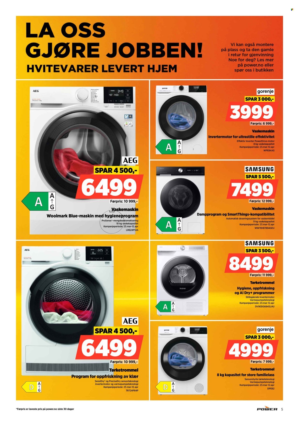 POWER kundeavis - Fra mandag 6. april 2026 (2026-04-06 - 2026-04-12)