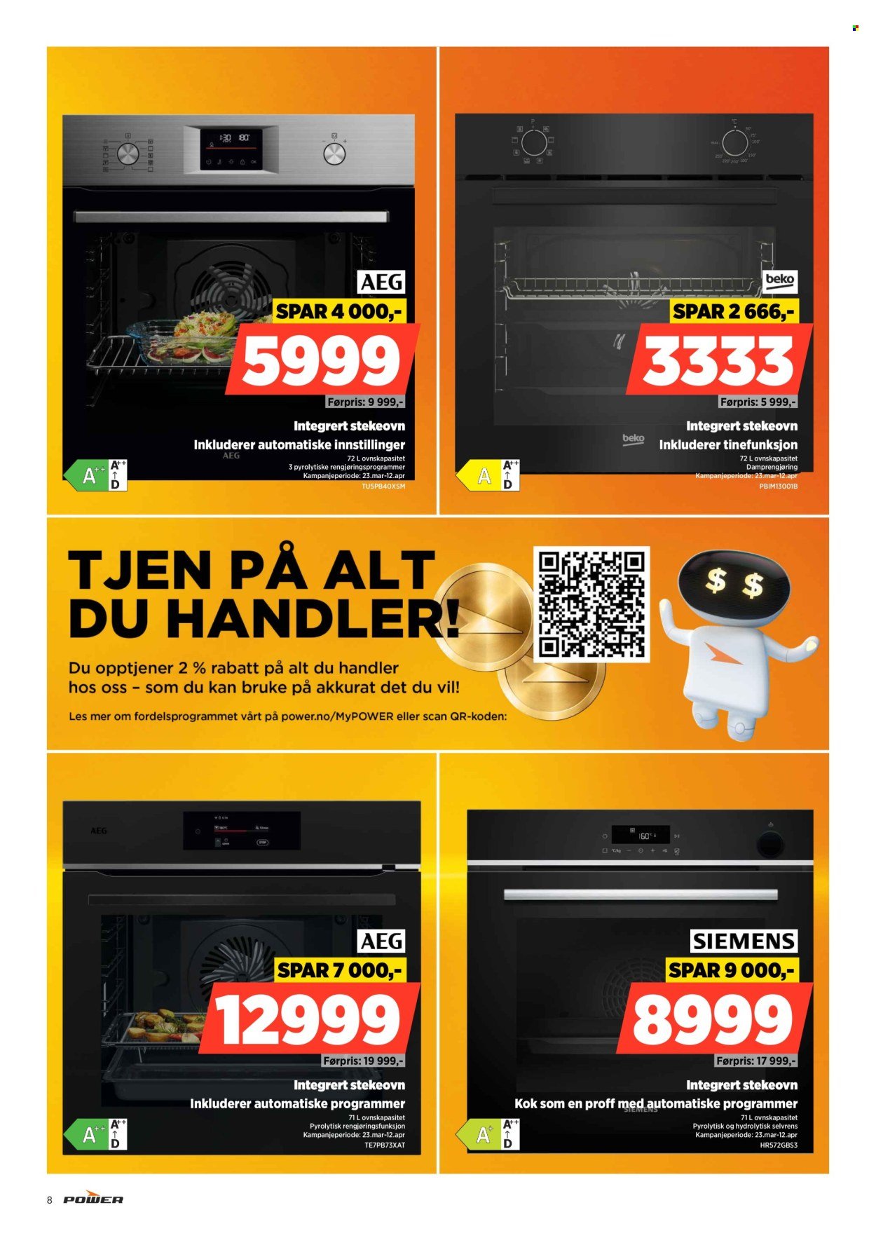 POWER kundeavis - Fra mandag 6. april 2026 (2026-04-06 - 2026-04-12)