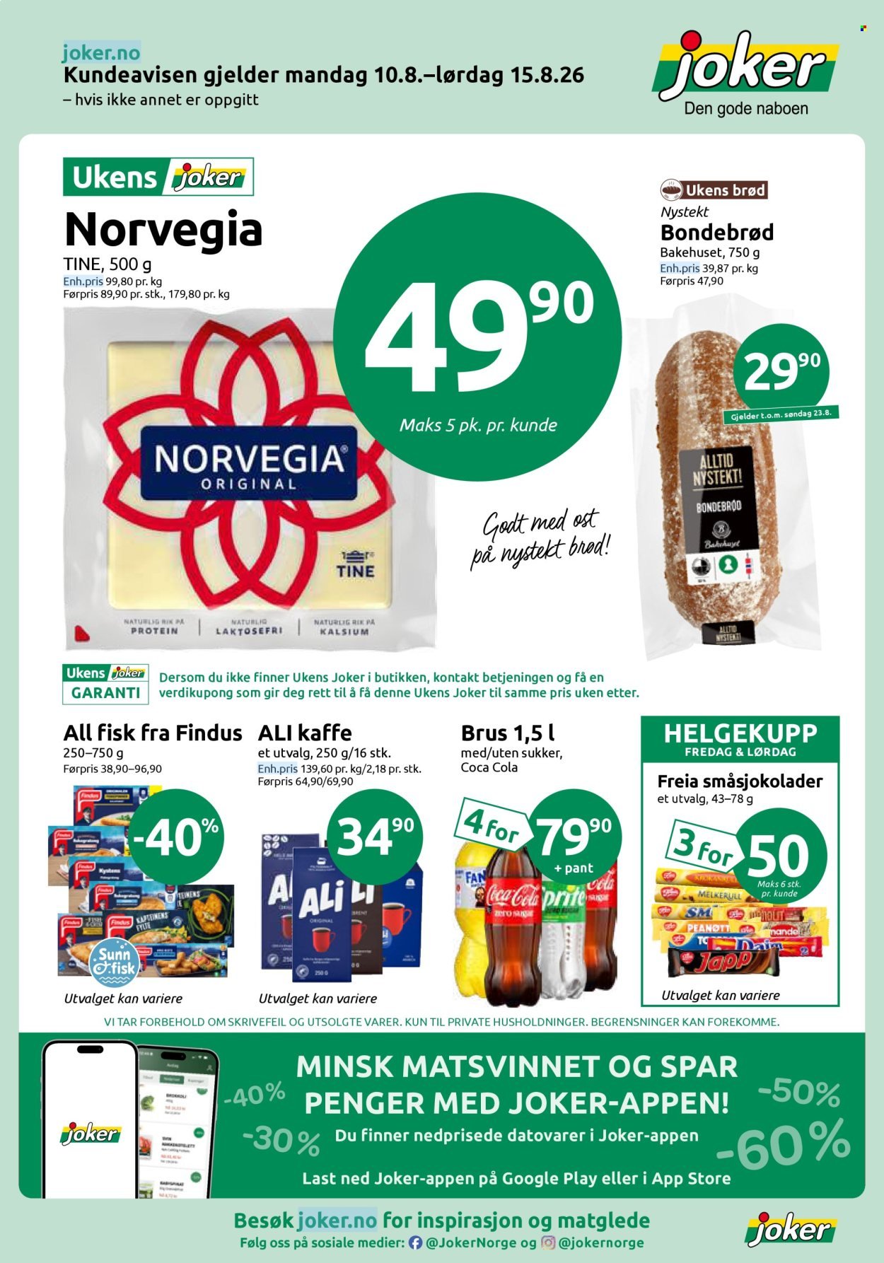 JOKER kundeavis - Fra mandag 10. august 2026