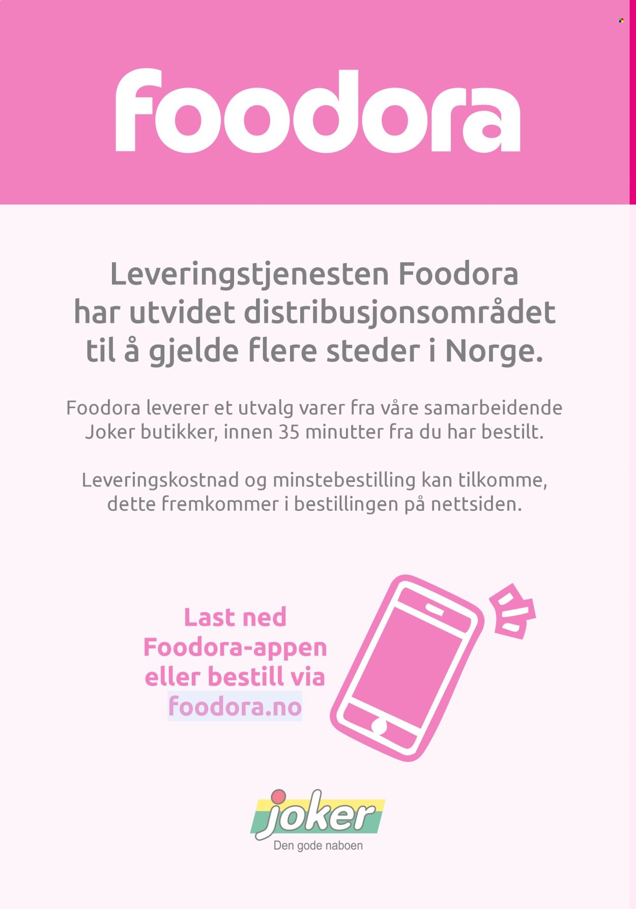 JOKER kundeavis - Fra mandag 10. august 2026