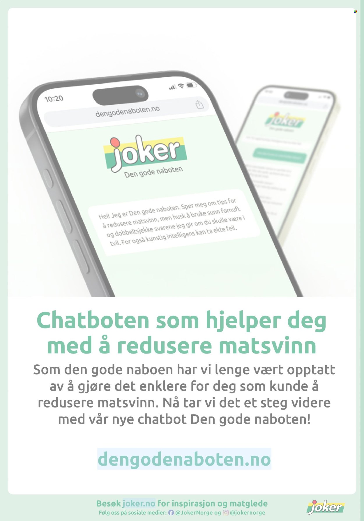 JOKER kundeavis - Fra mandag 10. august 2026