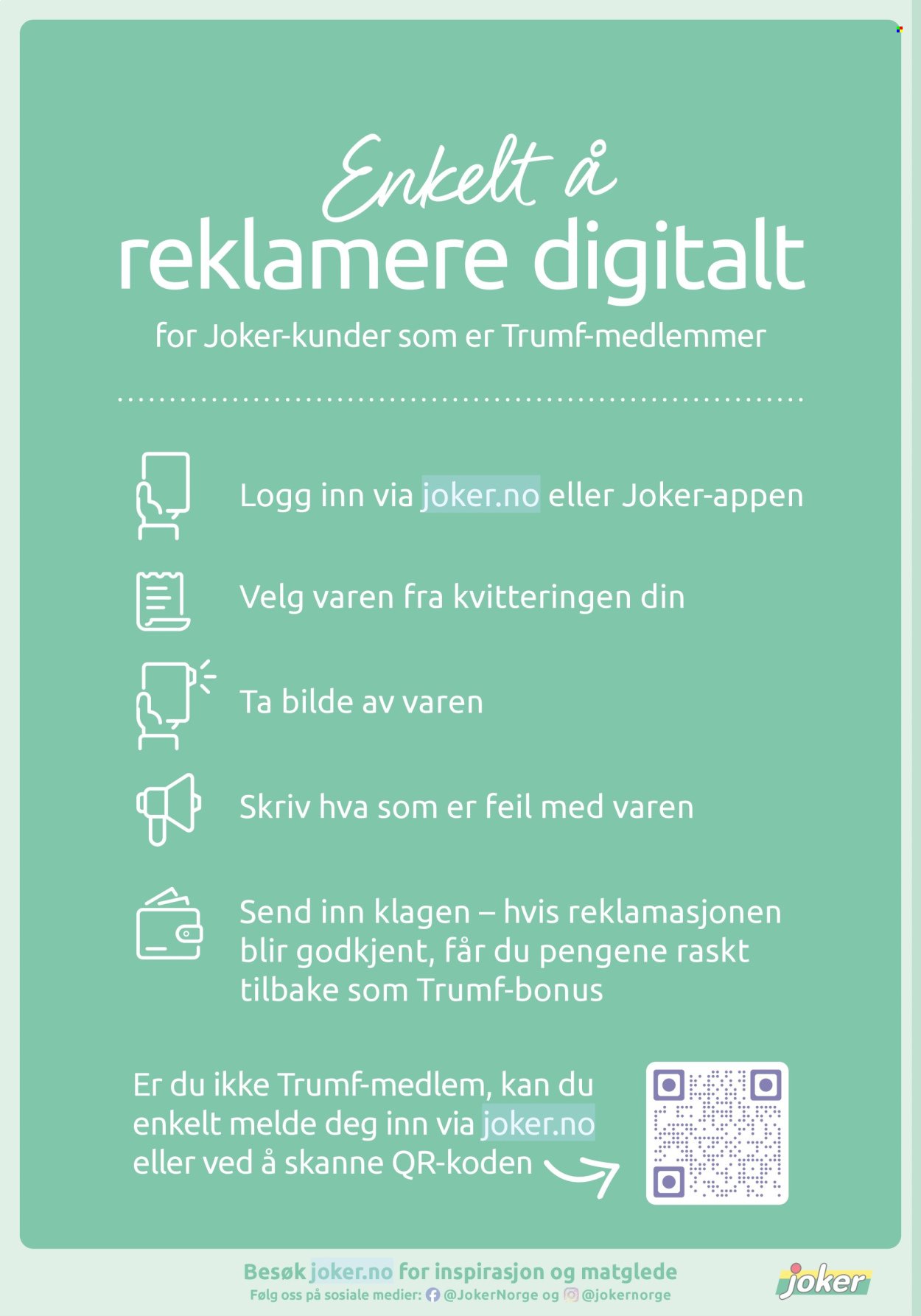 JOKER kundeavis - Fra mandag 10. august 2026