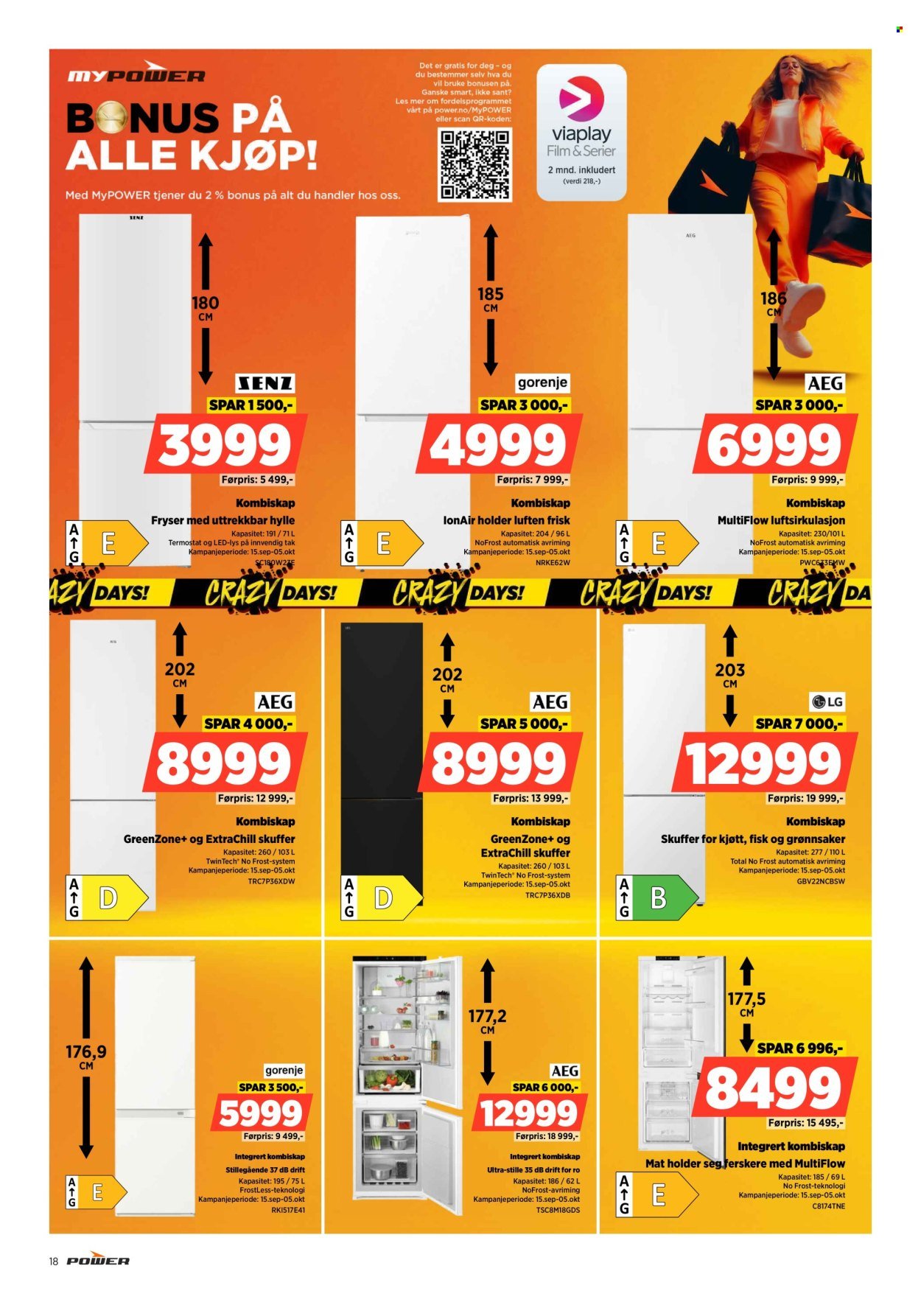 POWER kundeavis - Fra mandag 15. september 2025 (2025-09-15 - 2025-09-21)